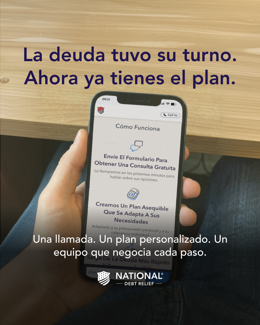 National Debt Relief Facebook ad