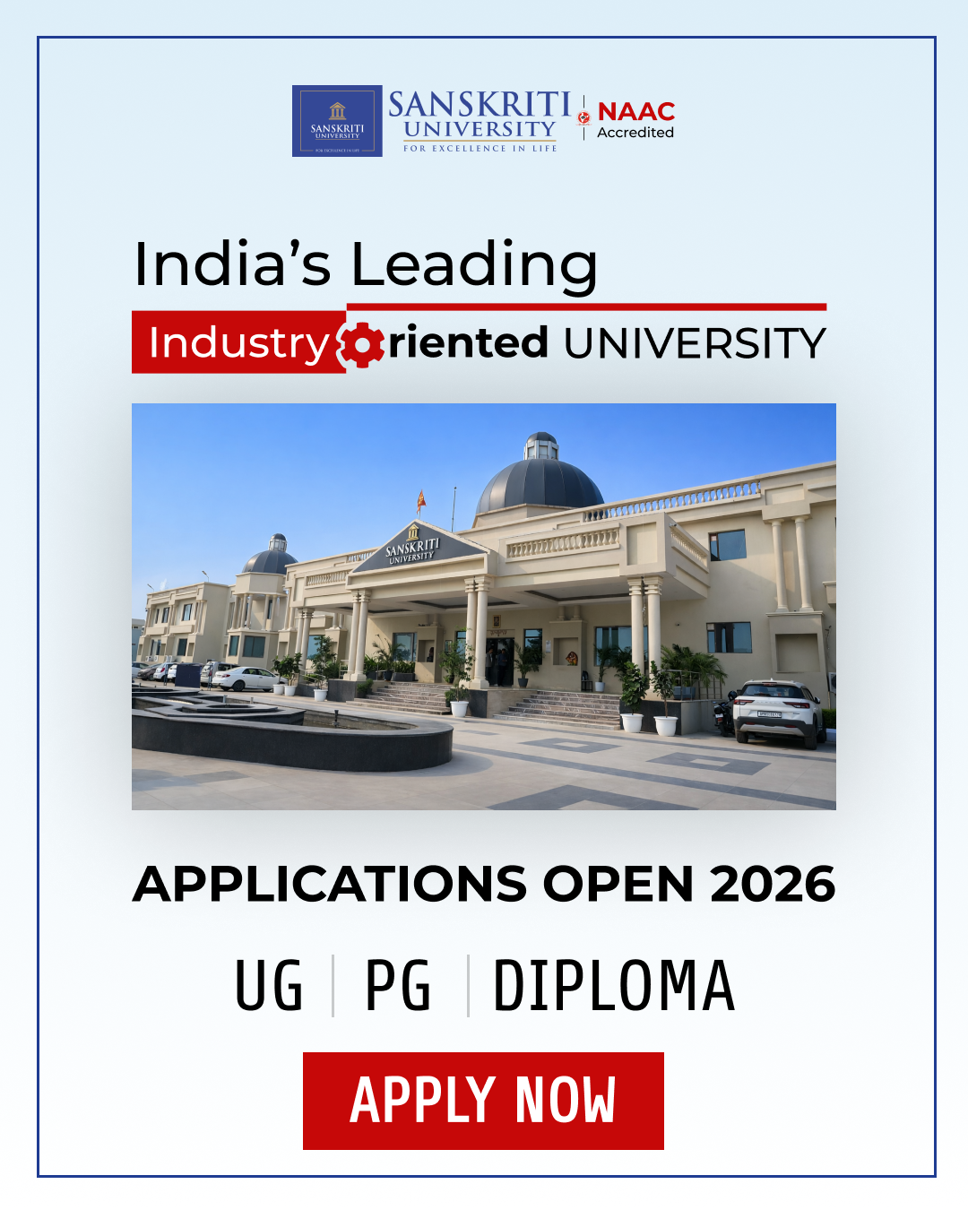 Sanskriti University Facebook ad