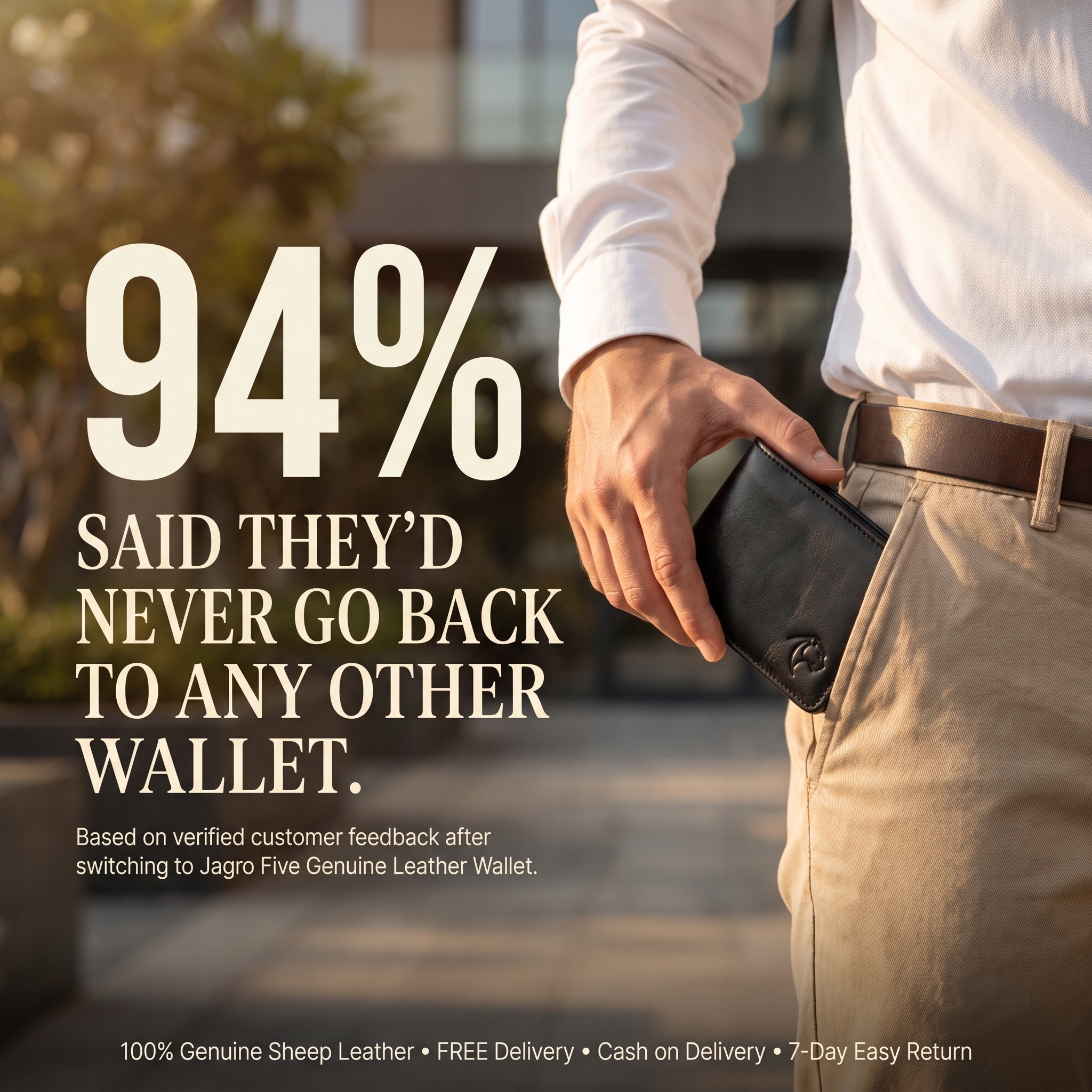 Jagro Facebook ad: Rs. 1250 | GET 2 LEATHER WALLETS