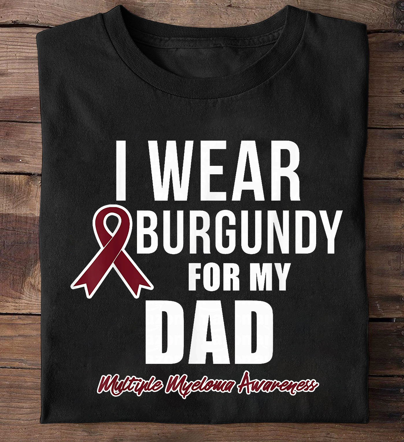 Multiple Myeloma Awareness Facebook ad: Stand strong, wear hope, shirts raising Multiple Myeloma…