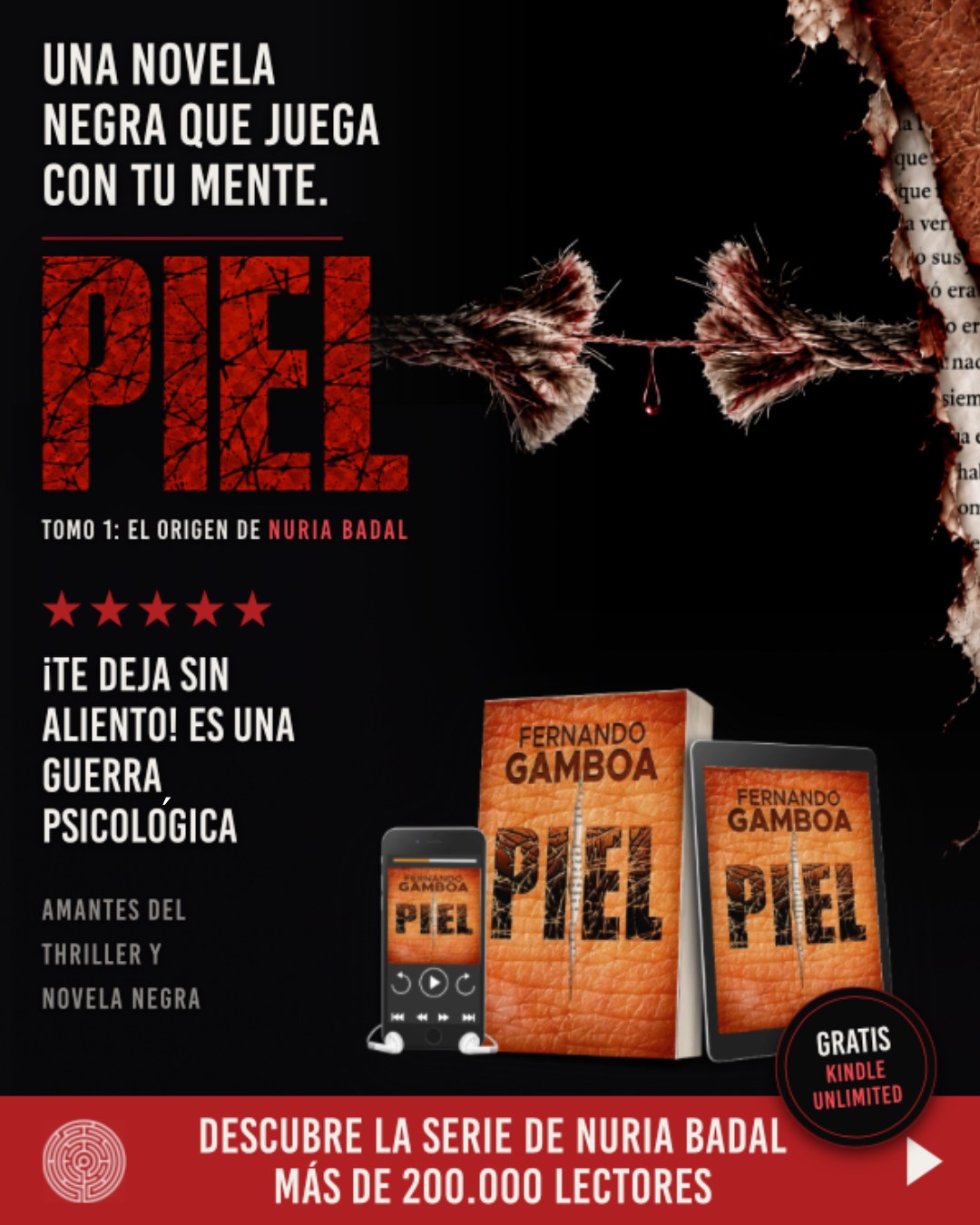 Fernando Gamboa Facebook ad: Hay libros que te leen a ti.