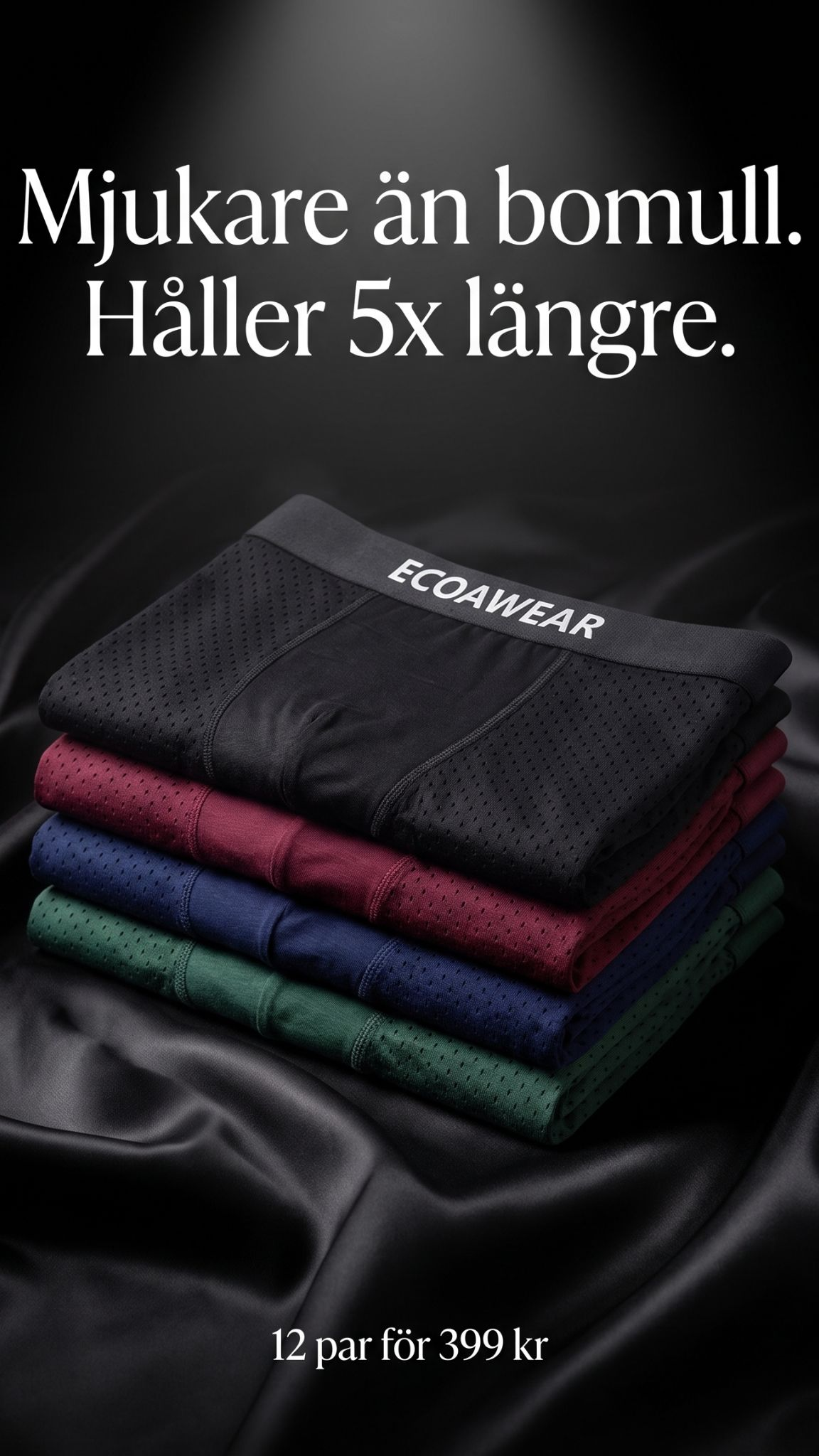 Ecoawear Komfort Facebook ad: SISTA CHANSEN: Köp 5, få 7 GRATIS.