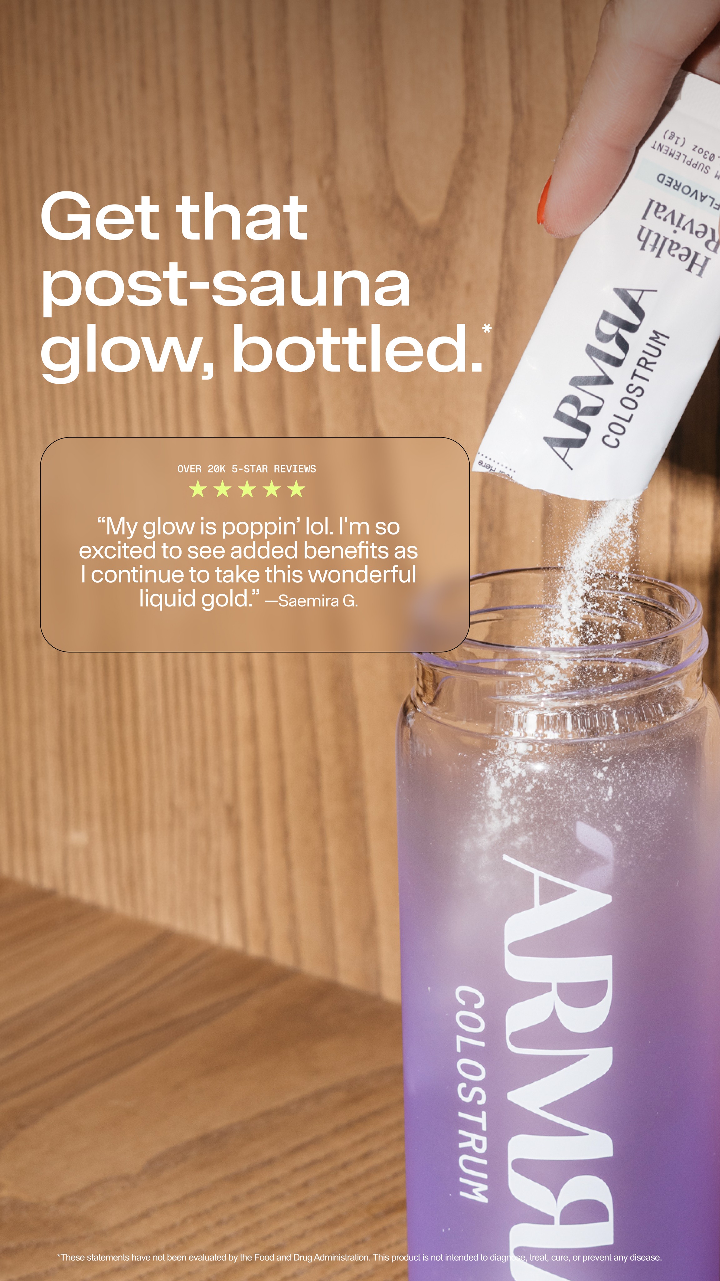 ARMRA Facebook ad