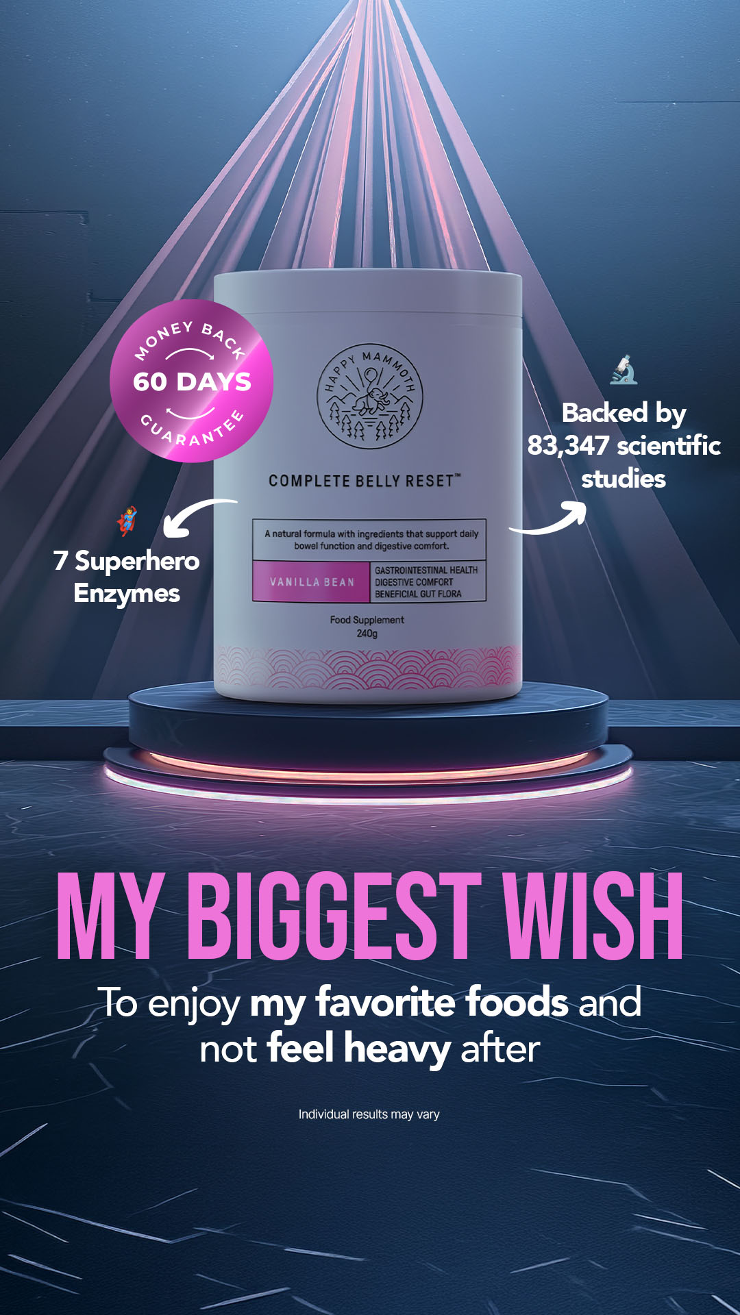 Happy Mammoth Facebook ad
