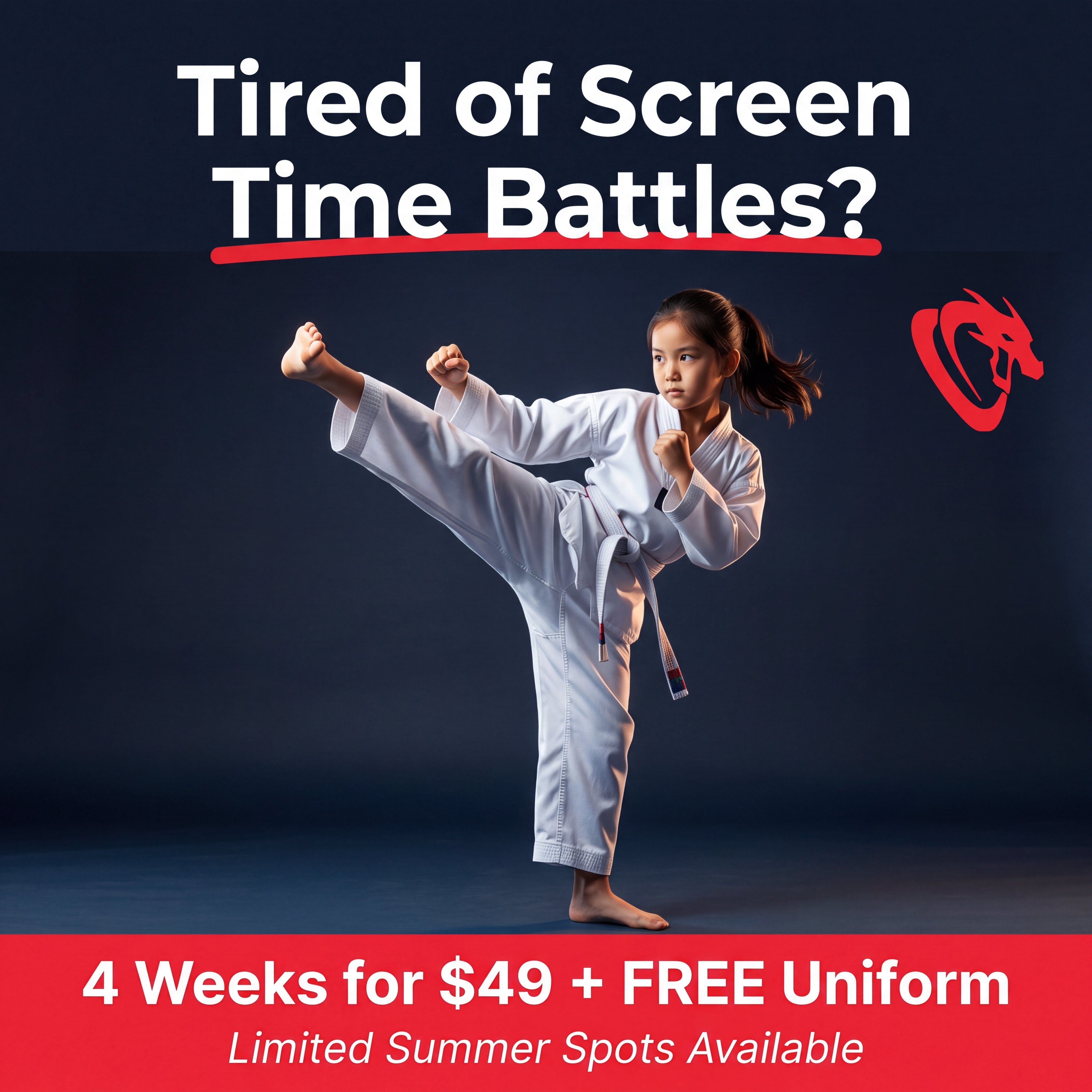 House of Dragons Taekwondo Facebook ad