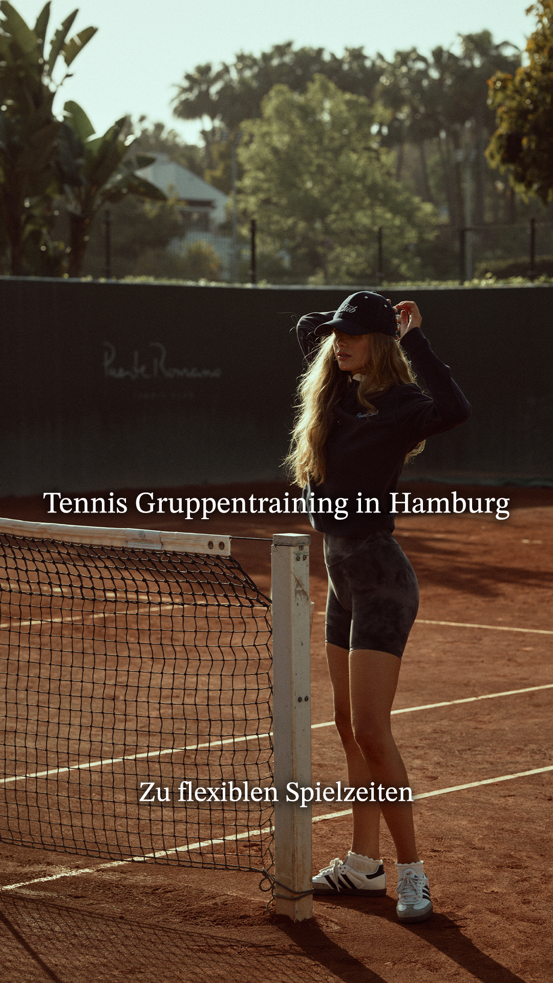 CourtClub Facebook ad: Tennistraining für alle Spielstärken
