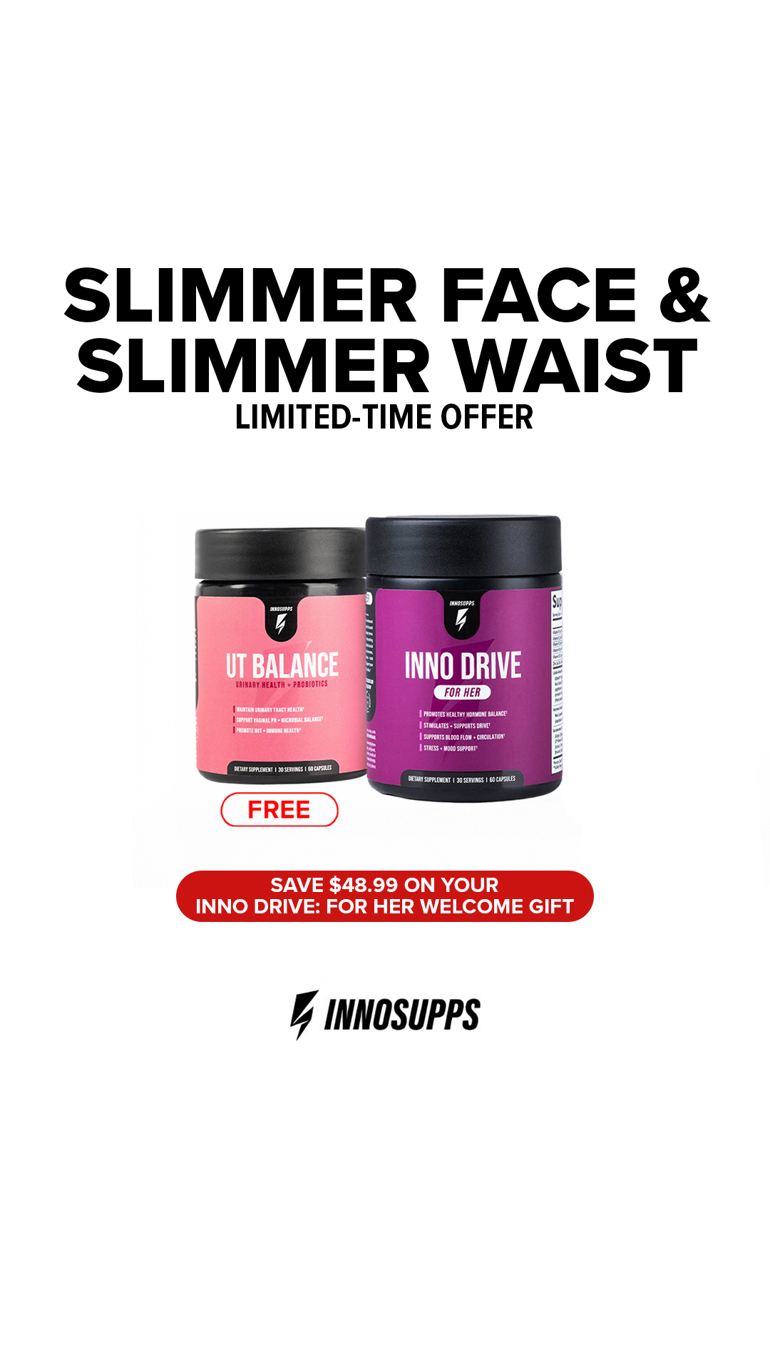Inno Drive: For Her by Inno Supps Facebook ad from Feb 14, 2026