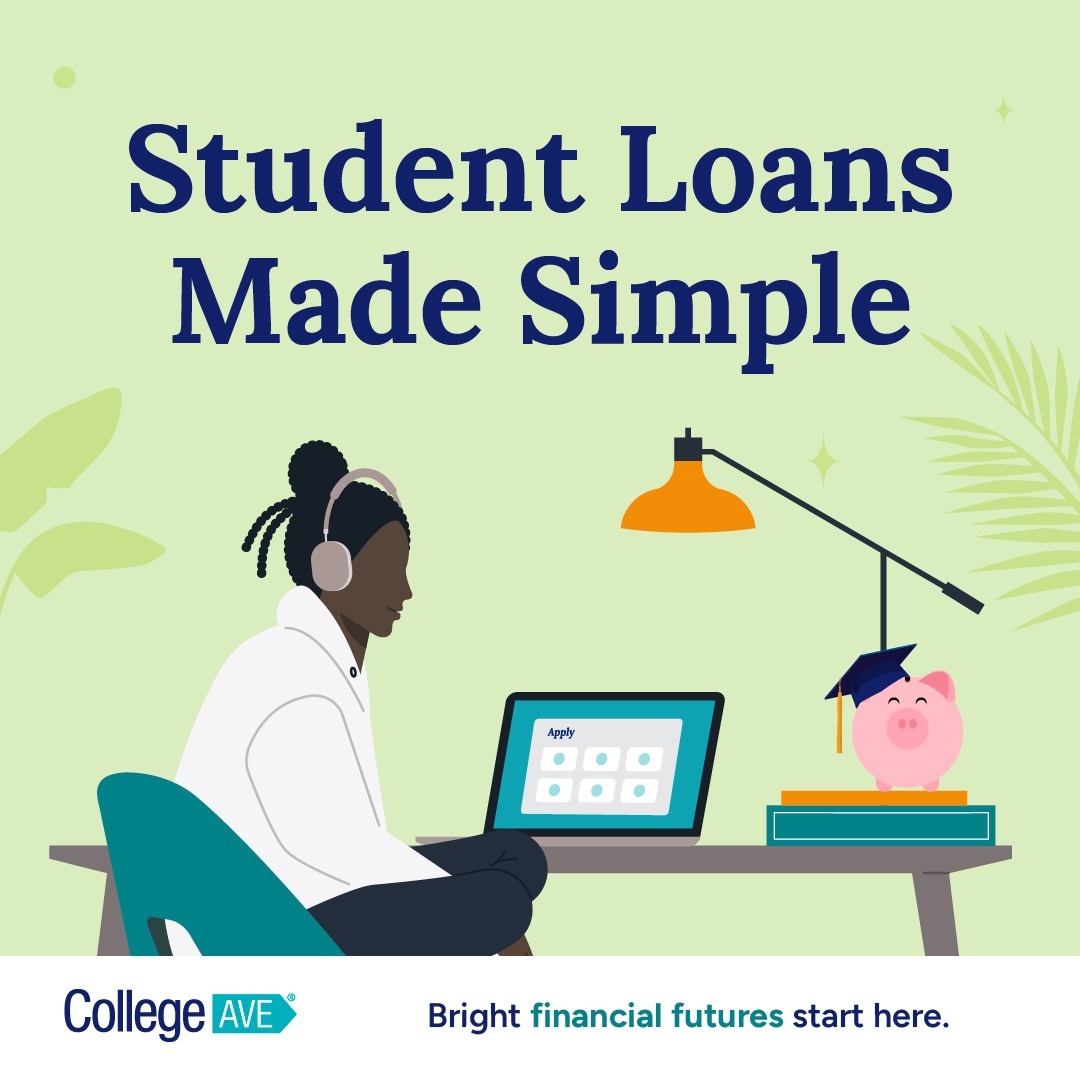 College Ave Facebook ad: Experience a better way to pay for college.