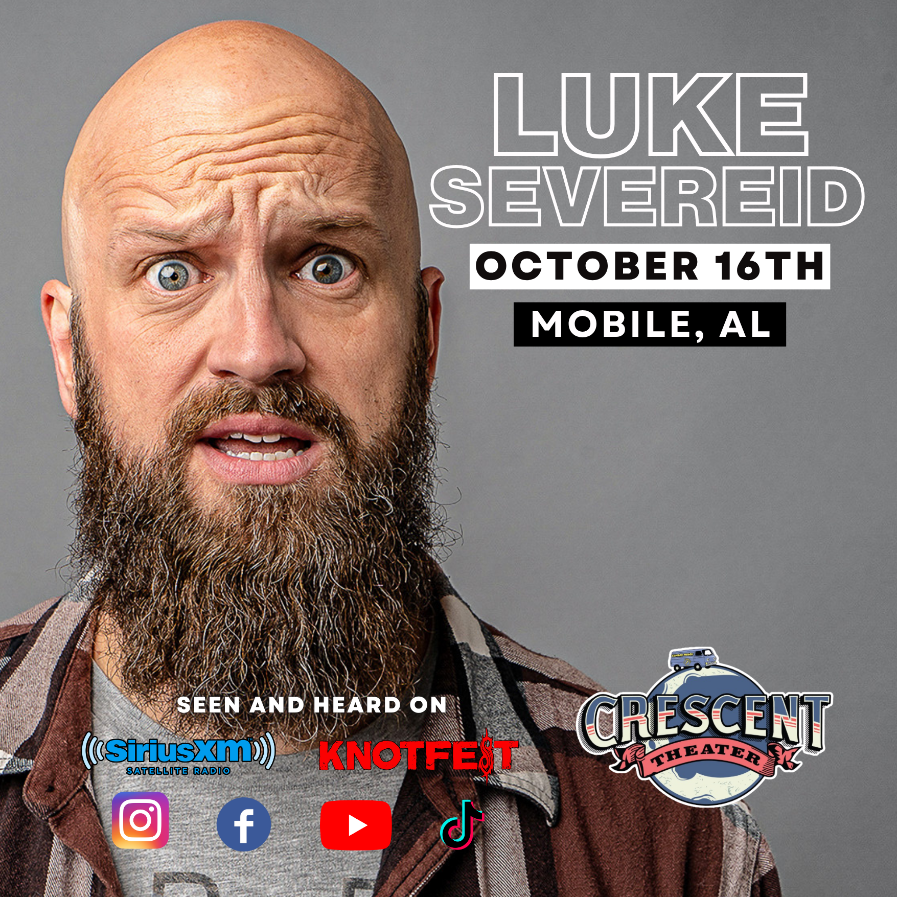 Luke Severeid Facebook ad: LUKE SEVEREID in Mobile, AL / Stand UP that's Metal AF