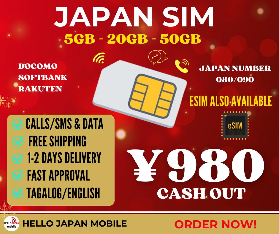 HELLO JAPAN mobile Facebook ad: WELCOME TO JAPAN!