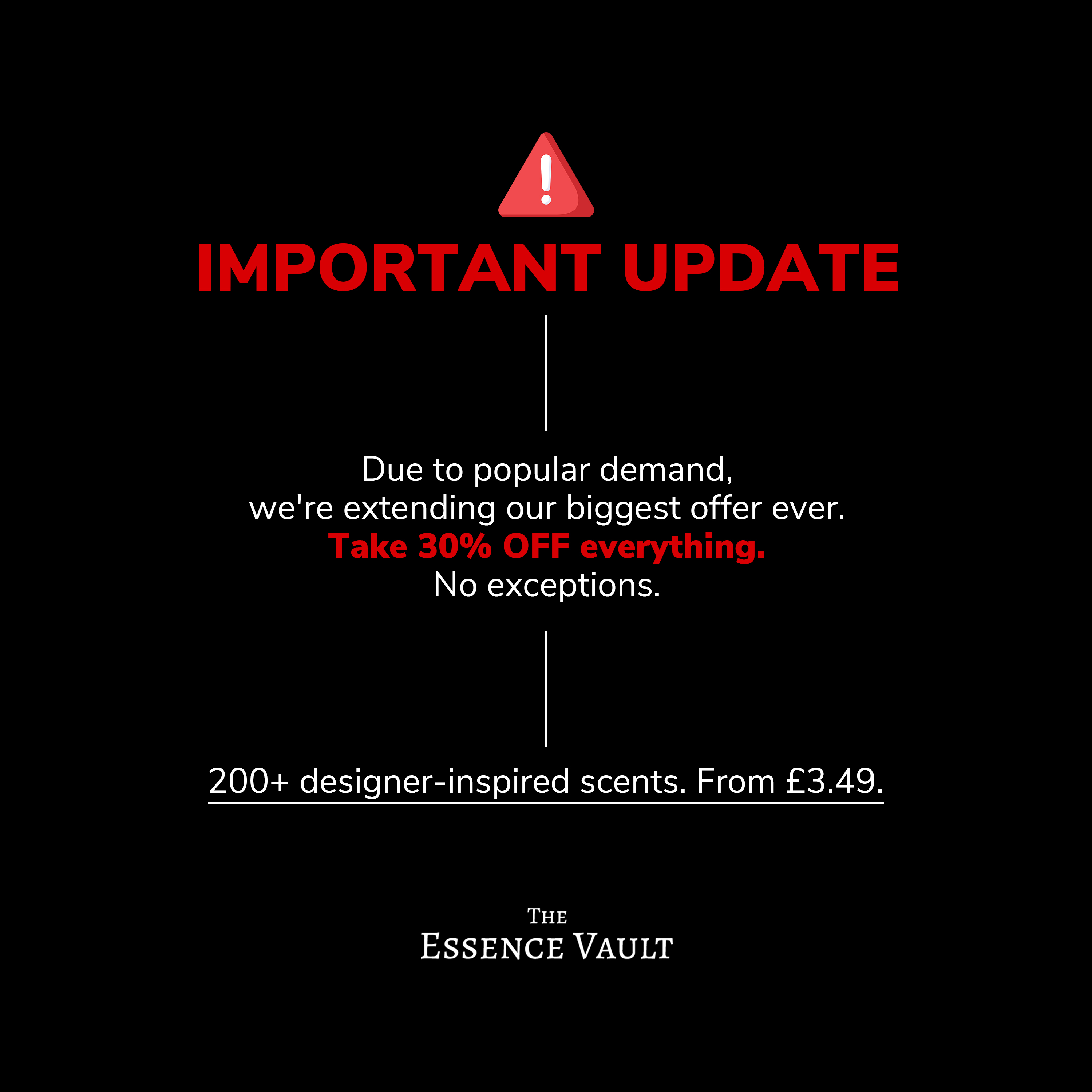 The Essence Vault Facebook ad