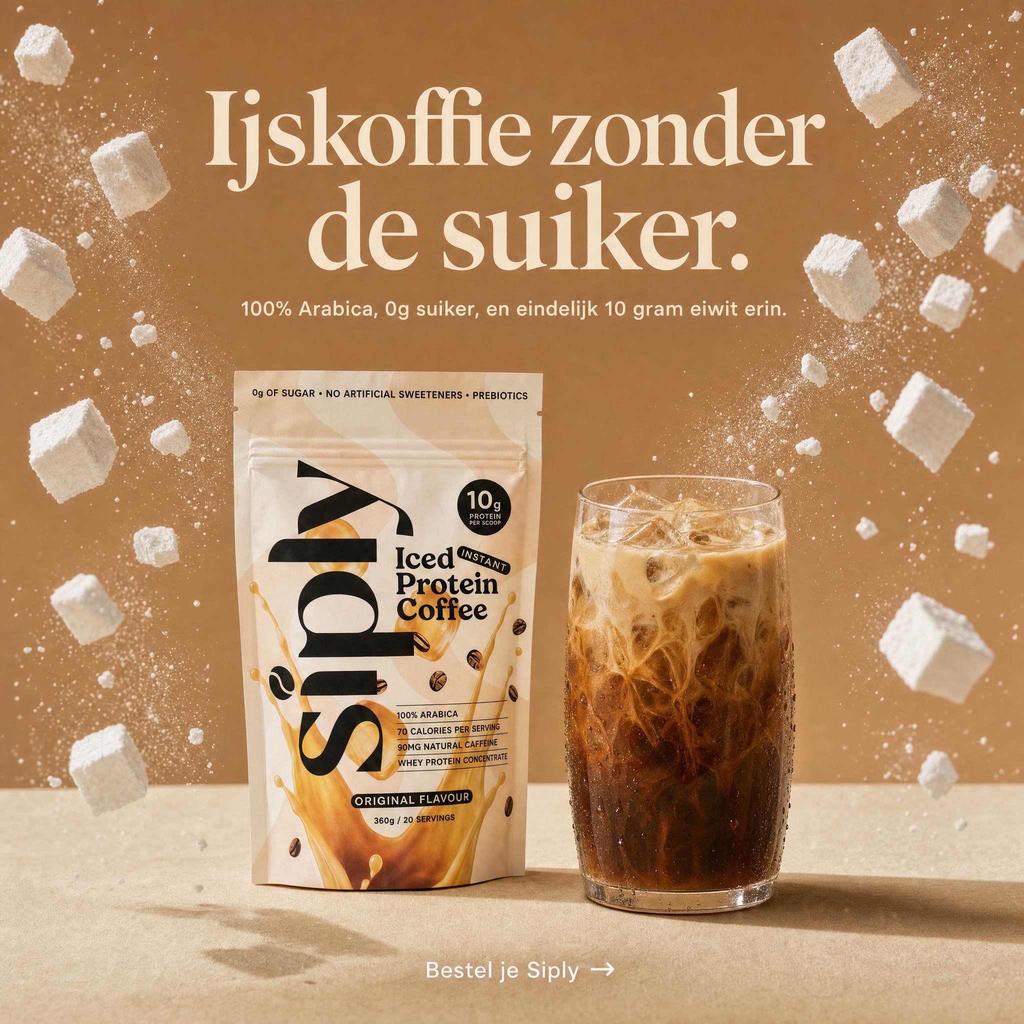 Siply Coffee Facebook ad: Krijg 15% extra korting met SIPLY15OFF