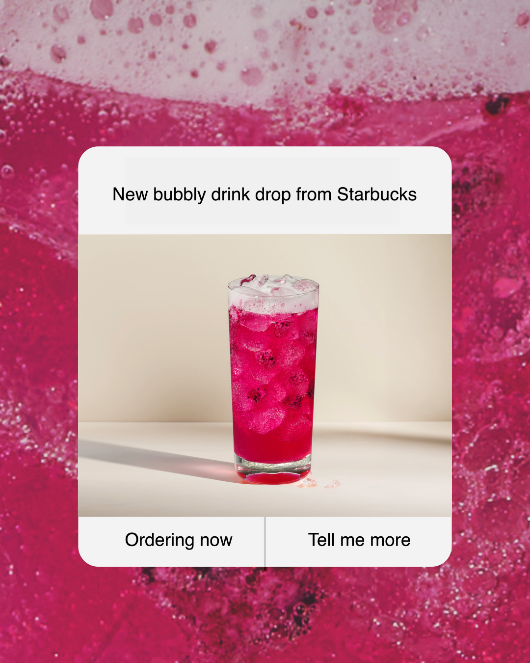 Starbucks Facebook ad