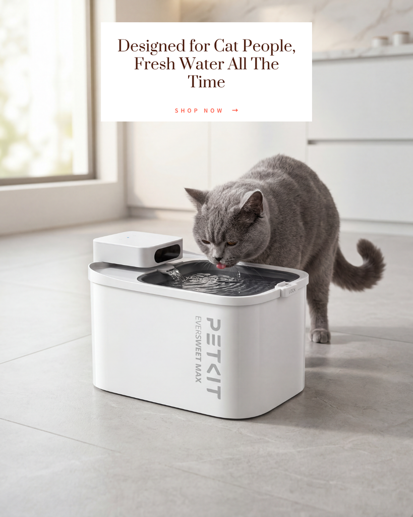 Alder and Jade Facebook ad: Designed for Cat People, Fresh Water All The Time