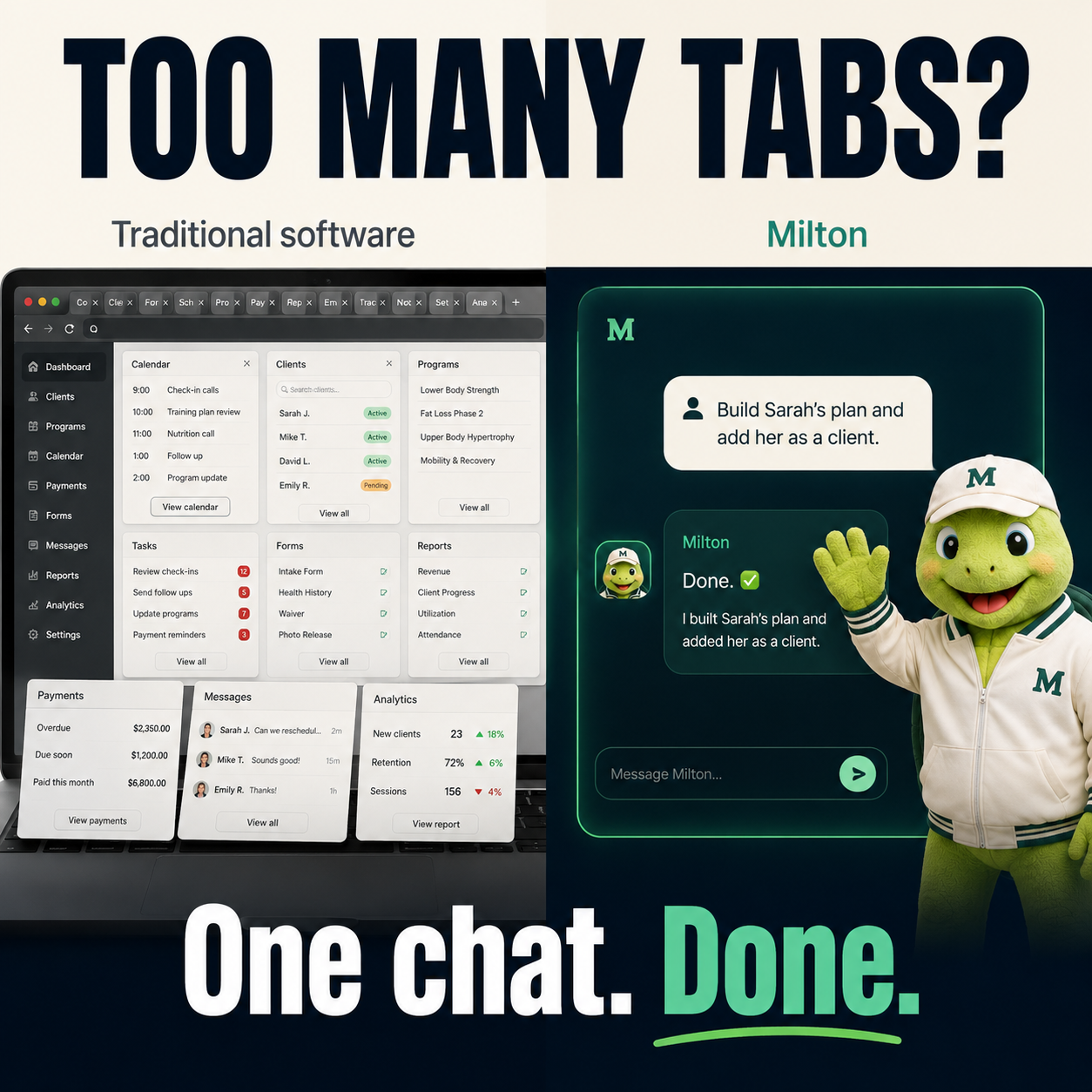 Milton AI Facebook ad