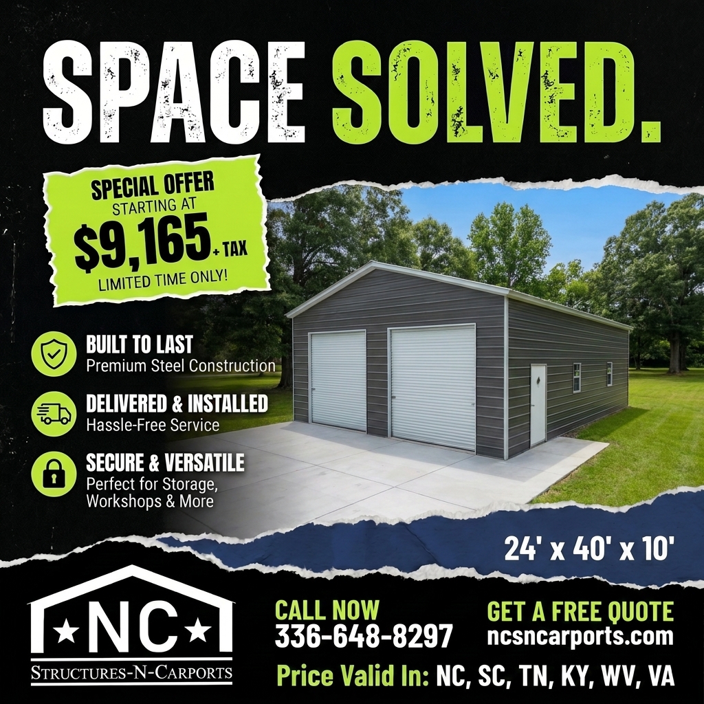 NC Structures & Carports Facebook ad