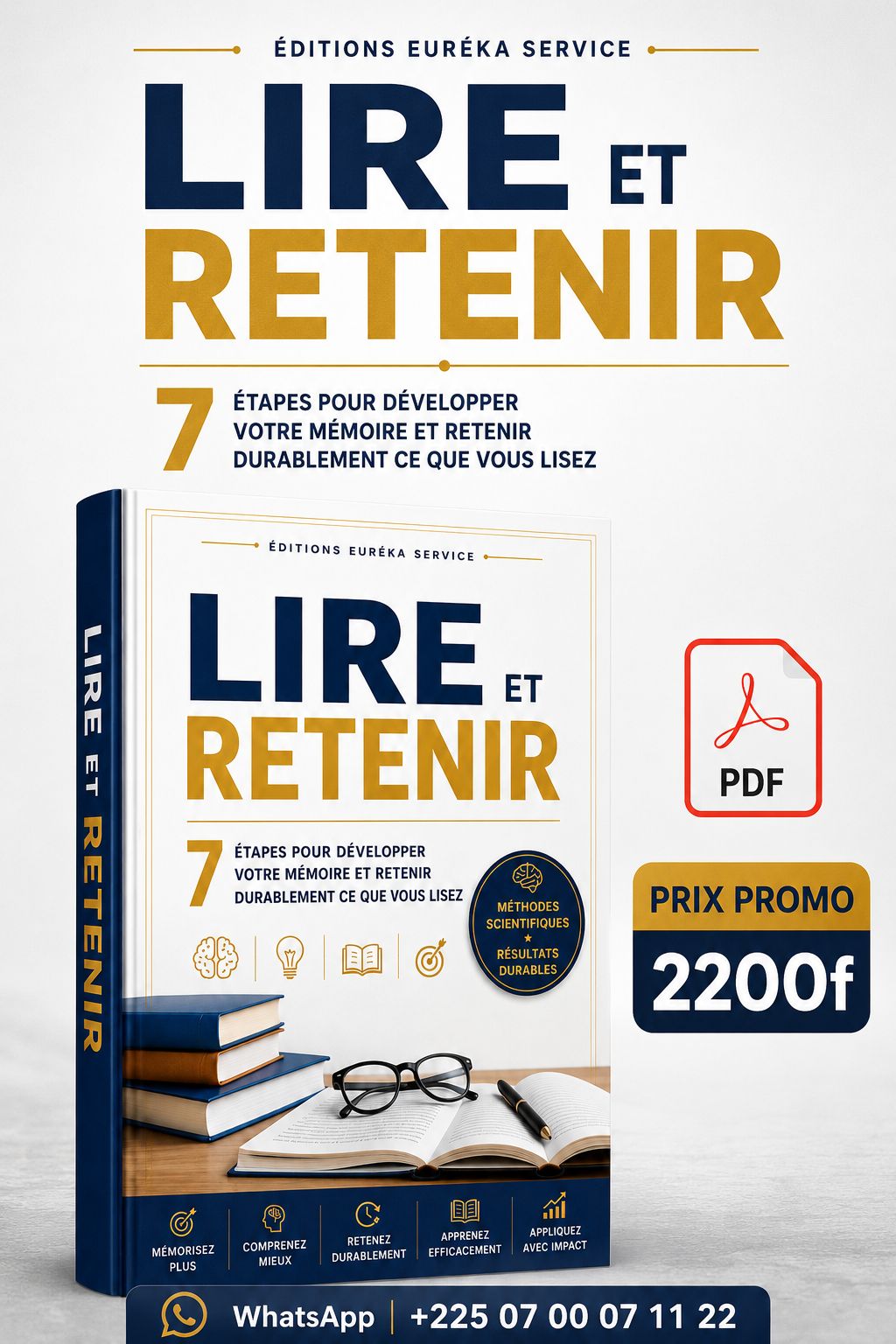 Espace Digital- Formations & Ebooks Facebook ad: VOUS LISEZ MAIS VOUS OUBLIEZ TOUT APRÈS QUELQUES…