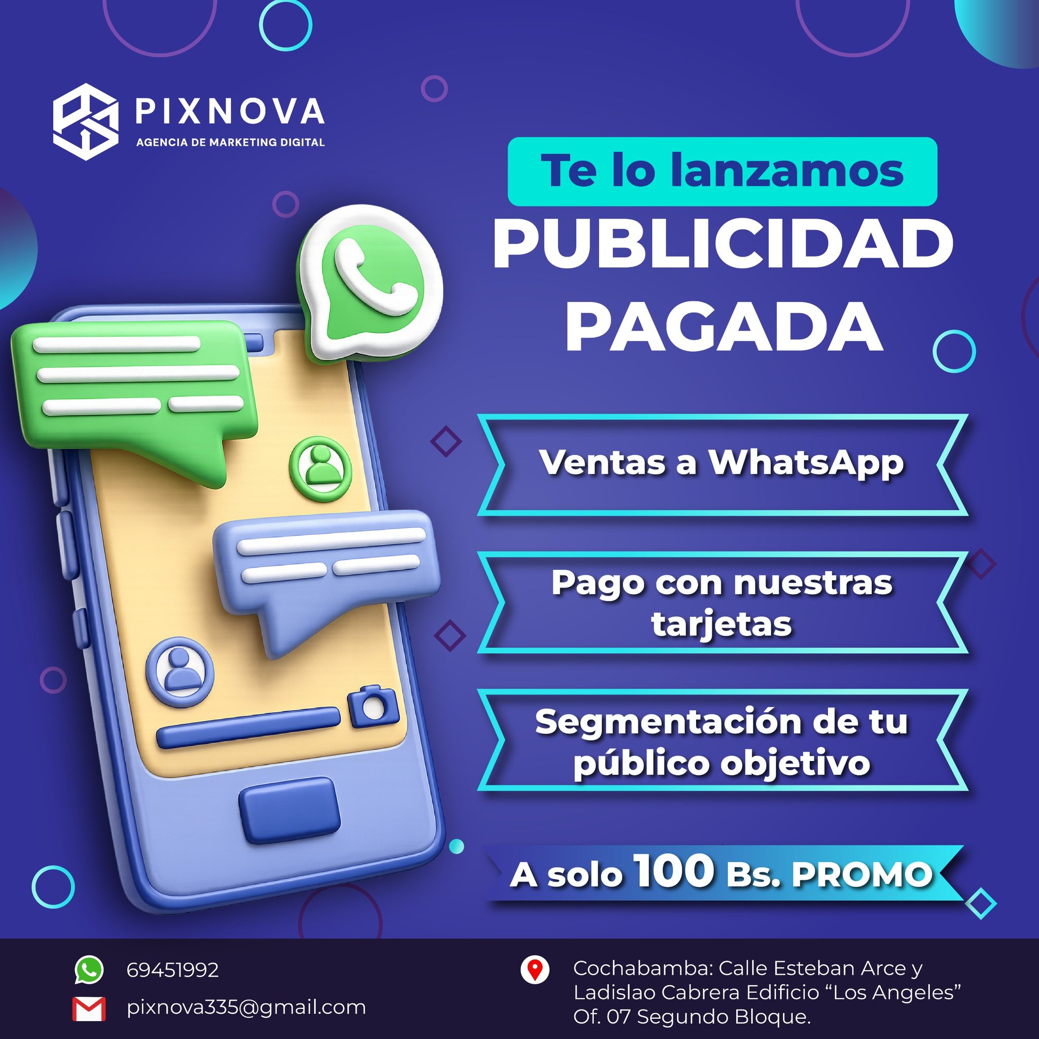 Pixnova-Agencia de Marketing Digital Facebook ad: ¿Tienes tu página de Facebook pero nadie te…