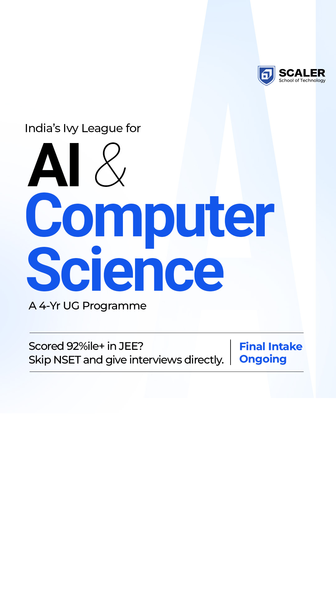Scaler School of Technology Facebook ad
