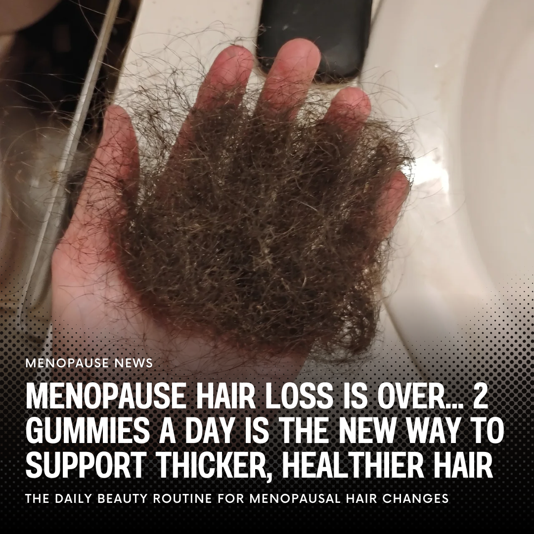 True Health Daily Facebook ad: Thicker-Looking Hair After Menopause