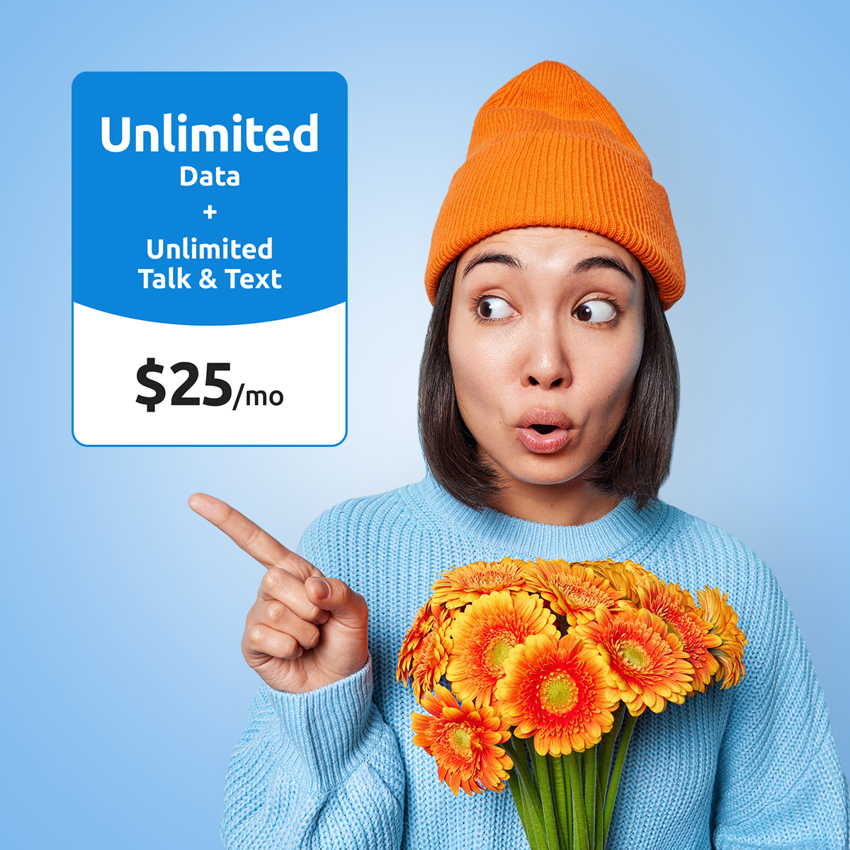 Tello Mobile Facebook ad