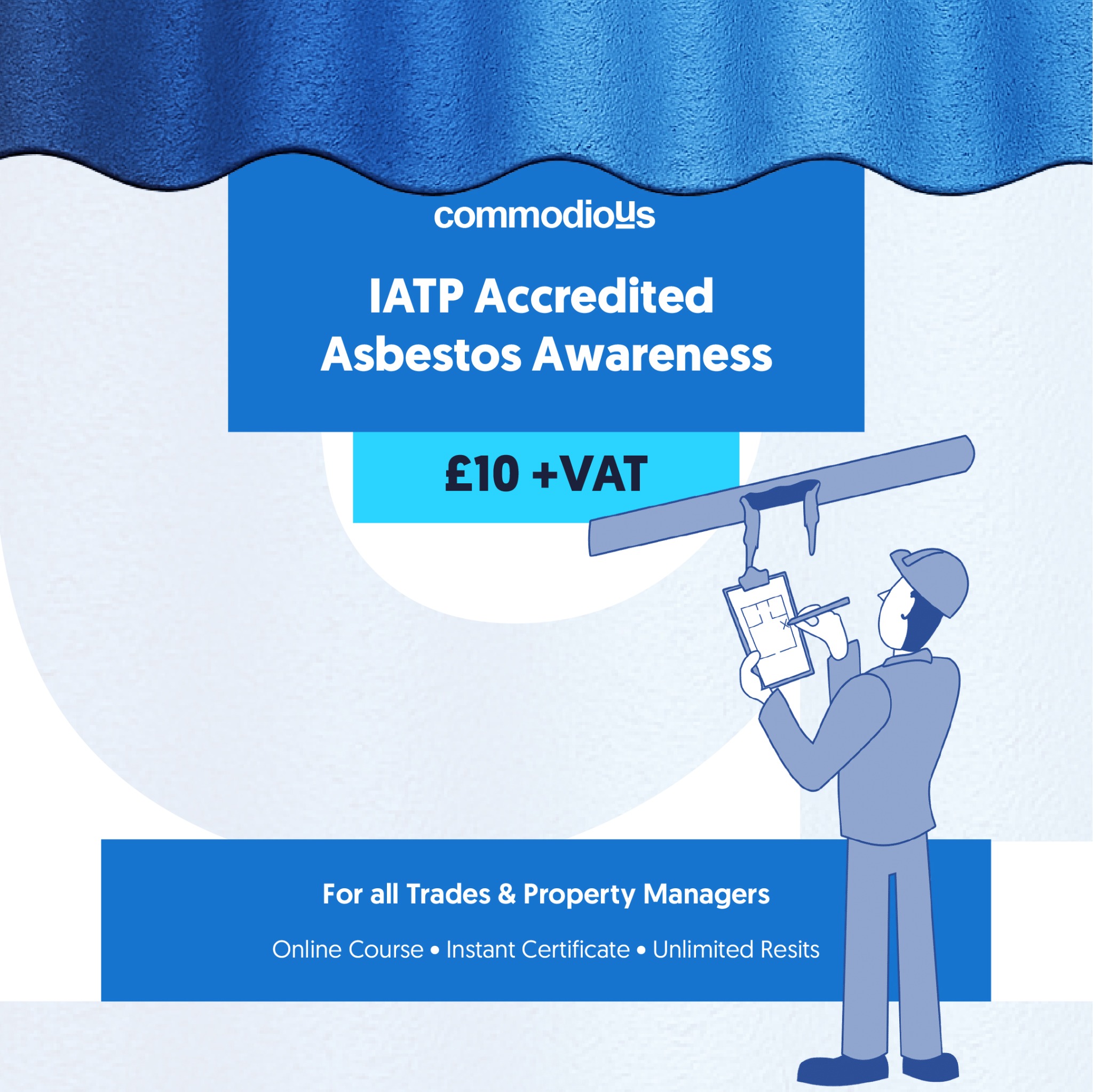 Commodious Training Facebook ad: Asbestos Awareness Course