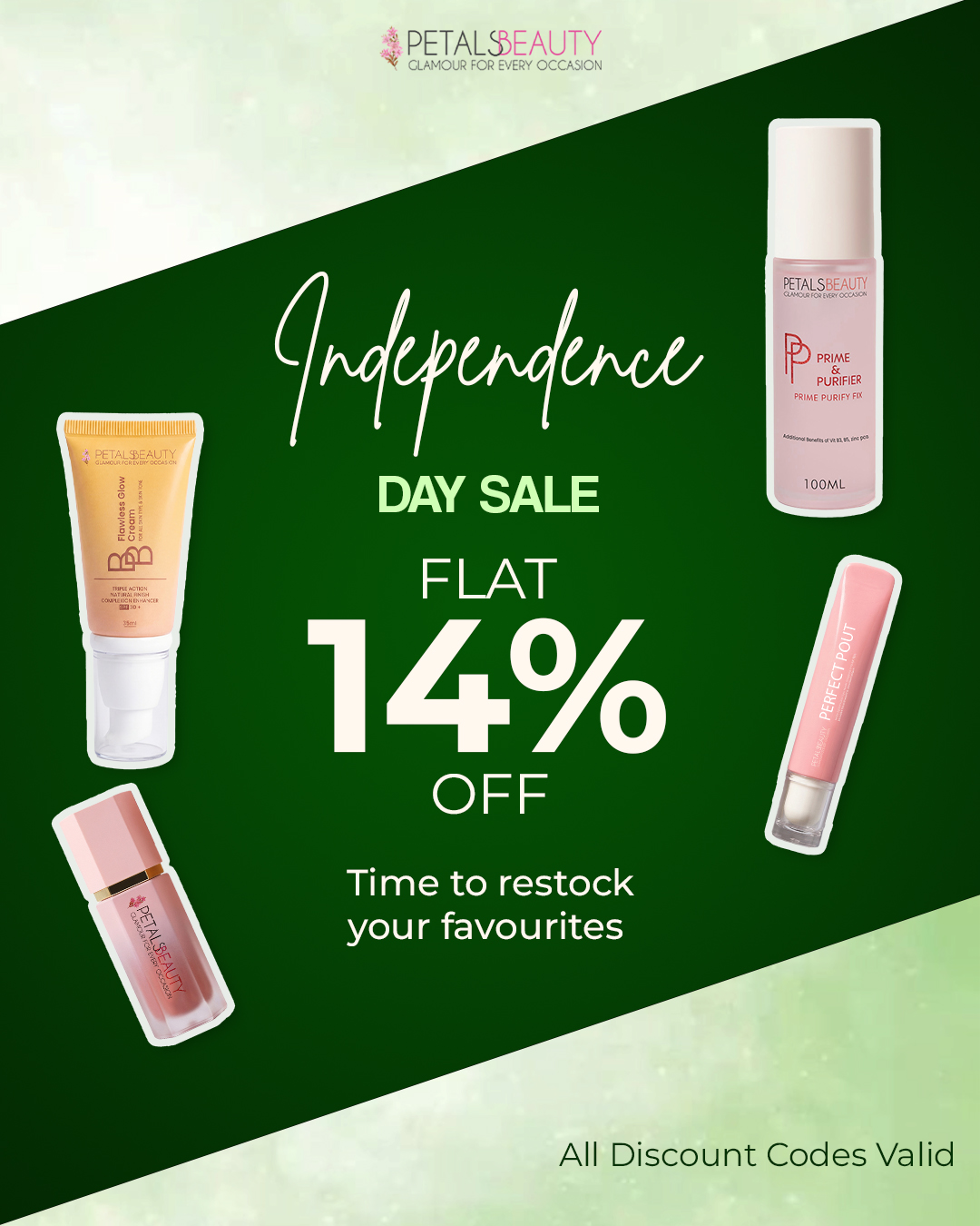 Petals Beauty Facebook ad
