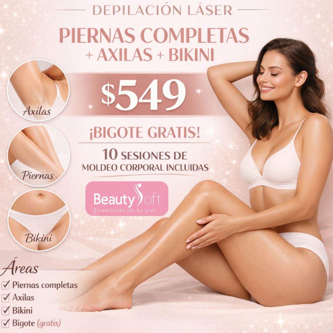 Morelia Beautysoft  Depilación Láser Cavitacion Faciales Rejuvenecimiento Facebook ad