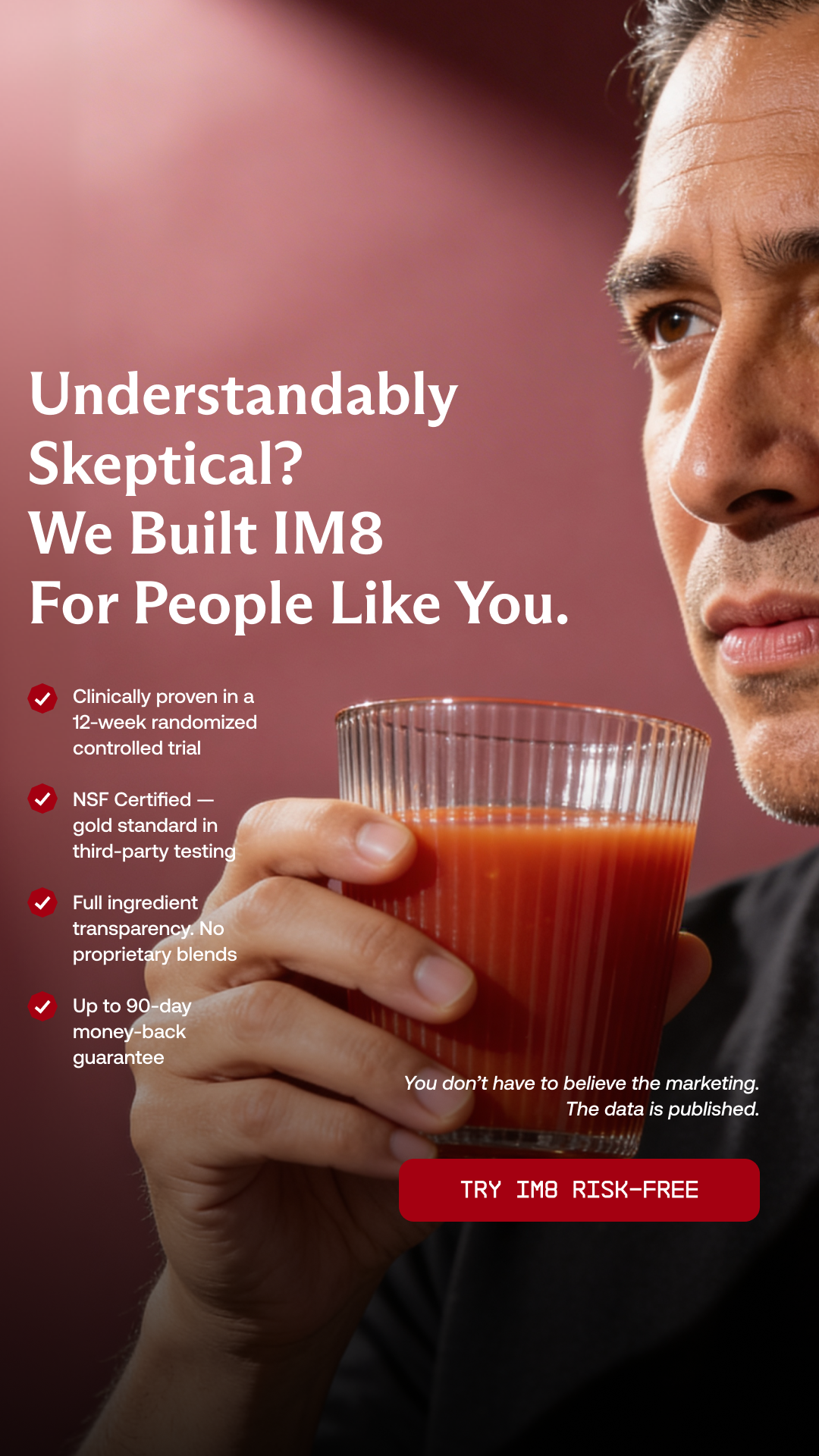 IM8 Health Facebook ad