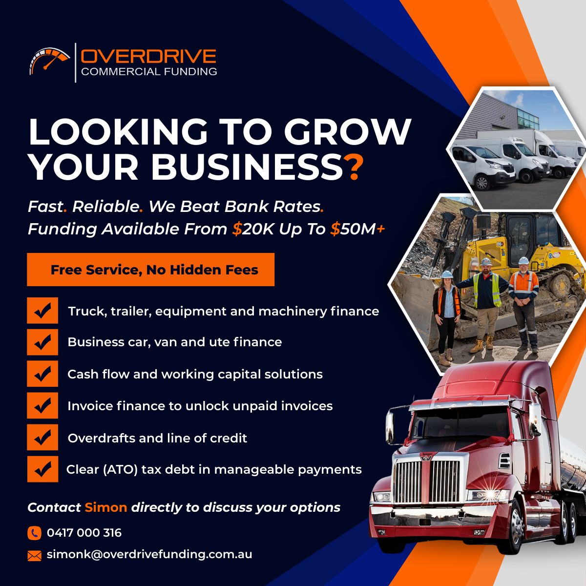 Overdrive Commercial Funding Facebook ad