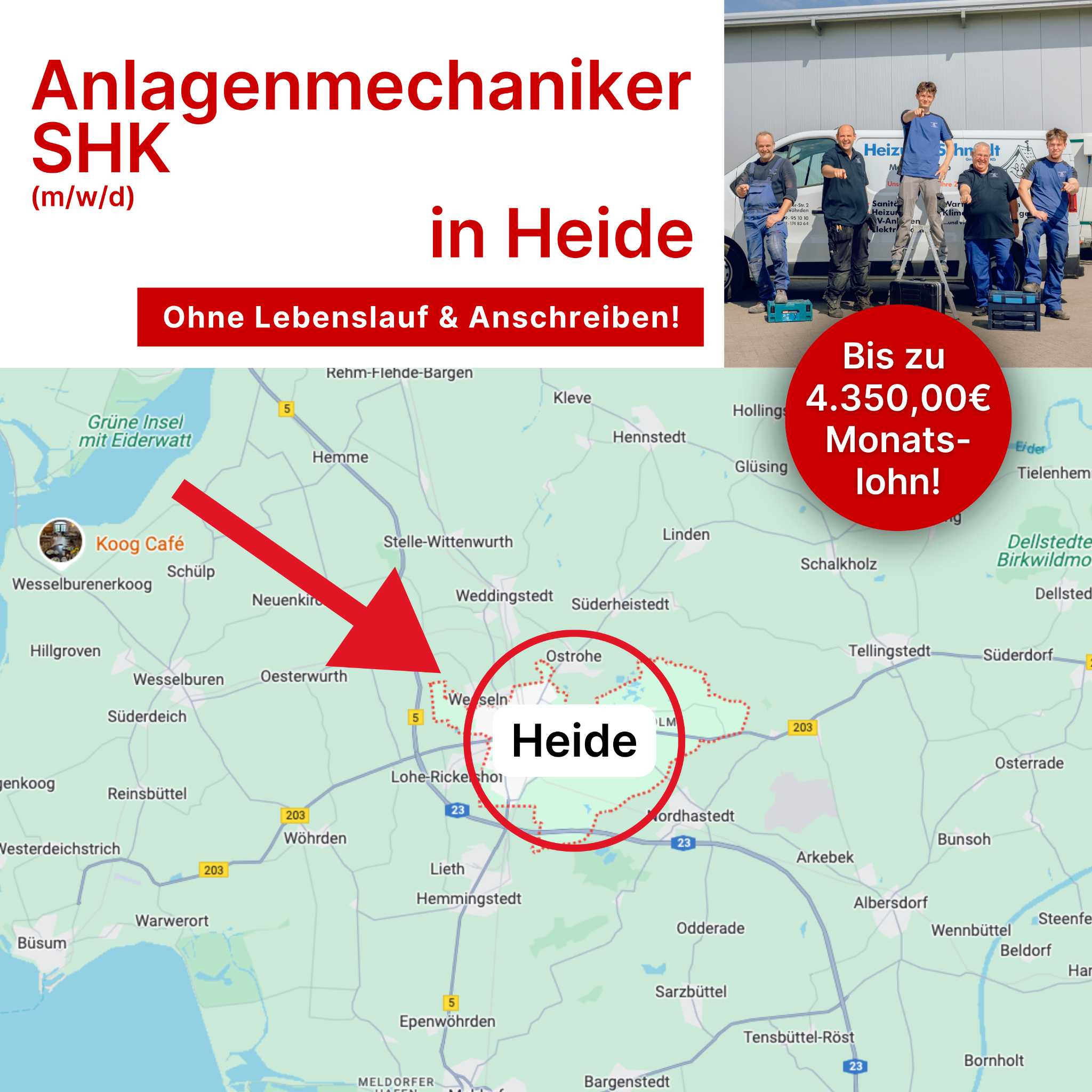 CandidateFlow: Anlagenmechaniker SHK Facebook ad