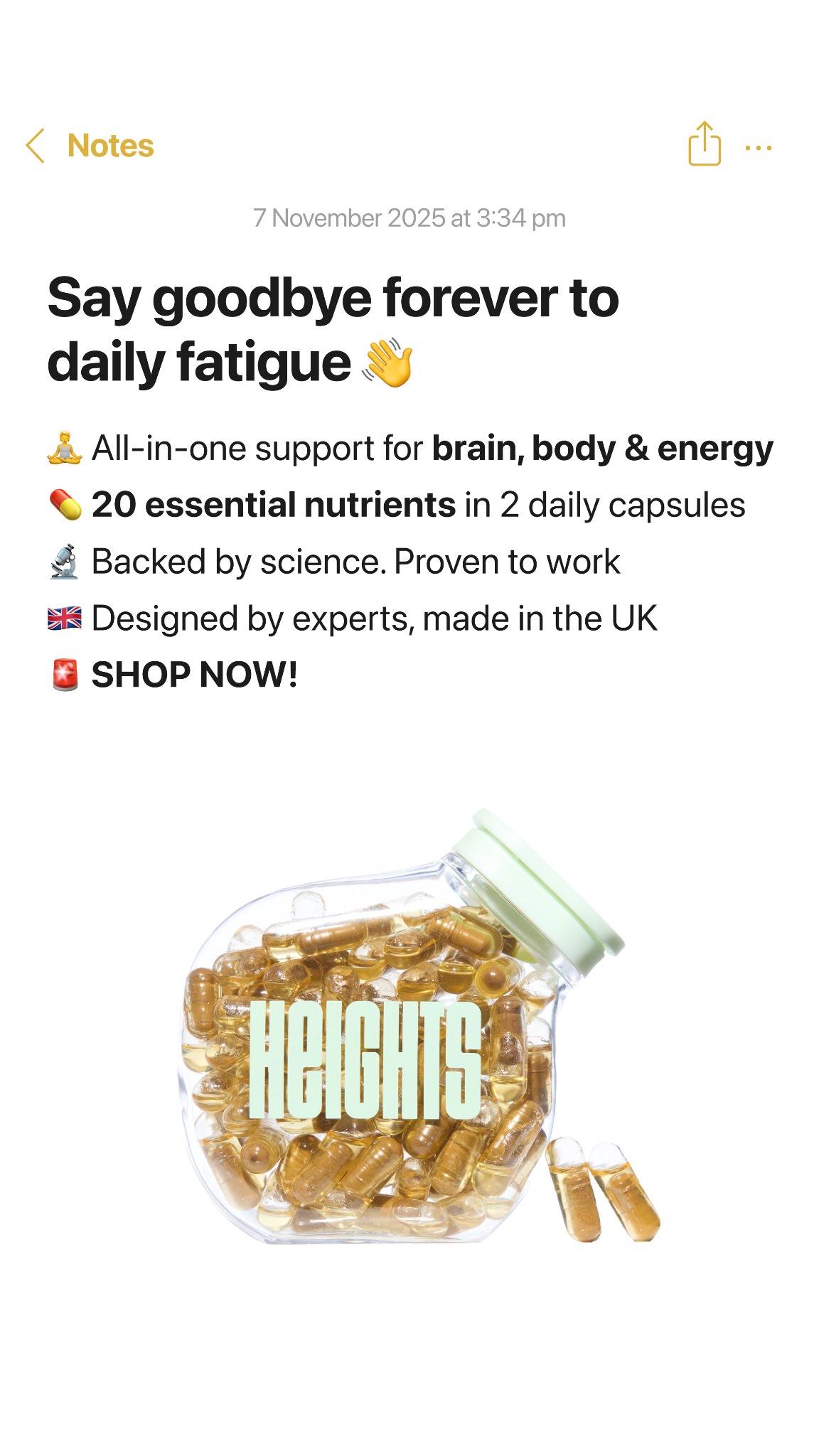 Your Heights Facebook ad