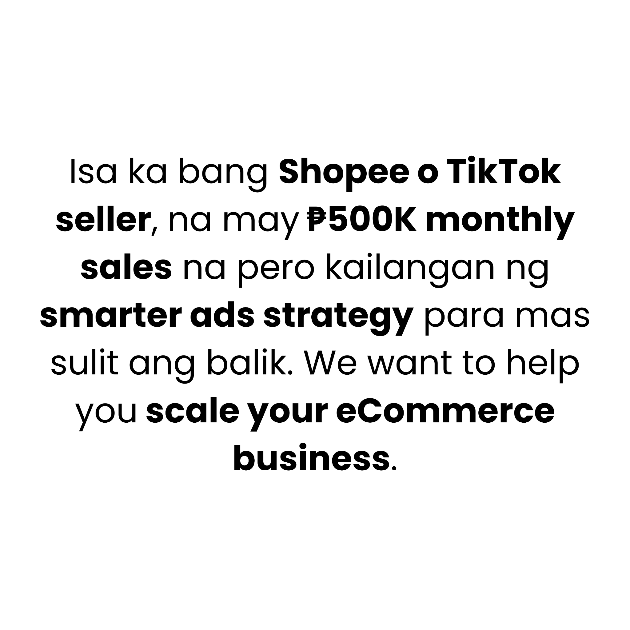 ECOM Accelerator Facebook ad