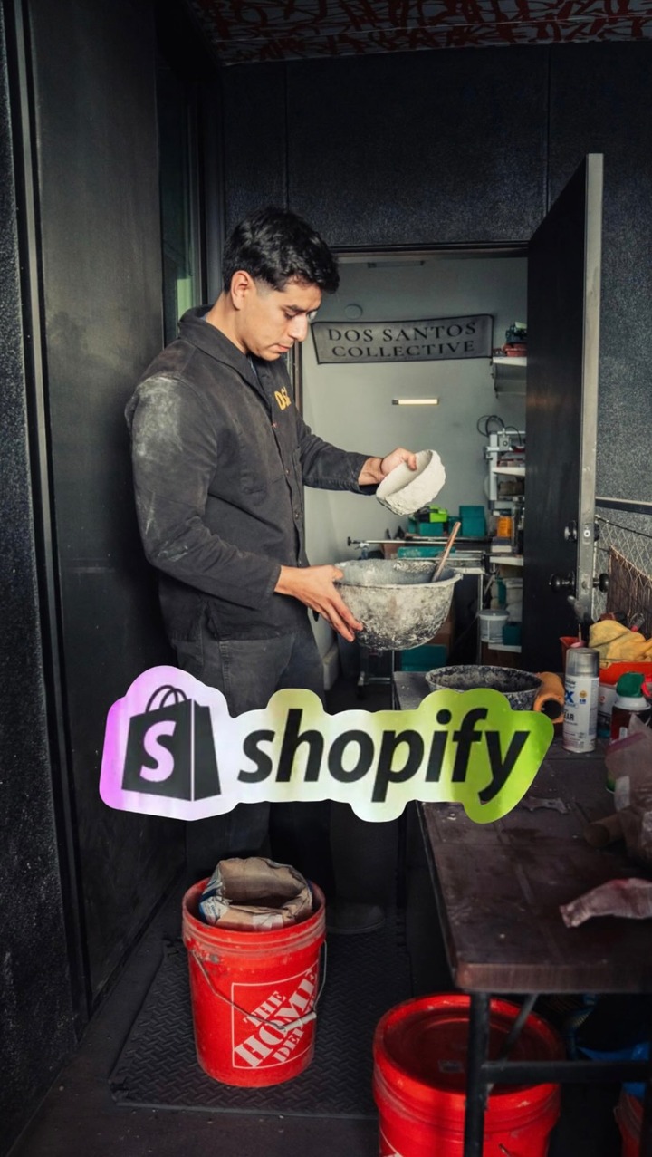 Shopify Facebook ad: @shopify has been the back office behind Dos…