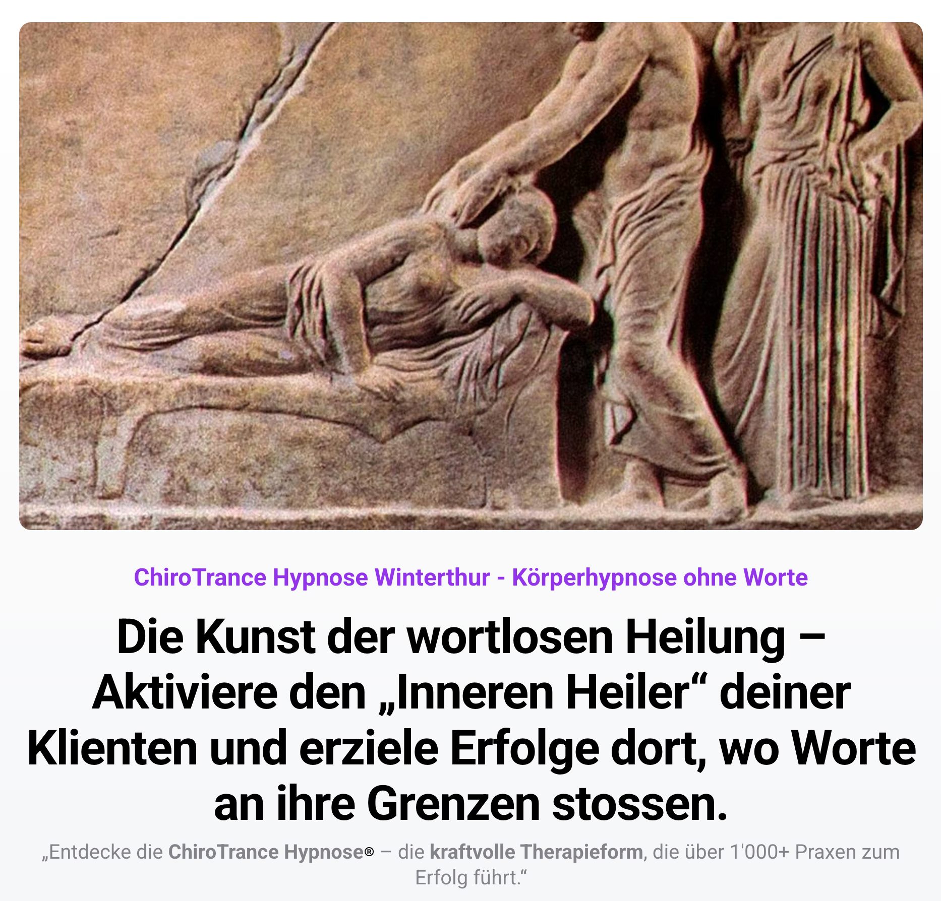 Lebens-Energie Facebook ad: Live Masterclass - Erlerne die wortlose Körperhypnose in…