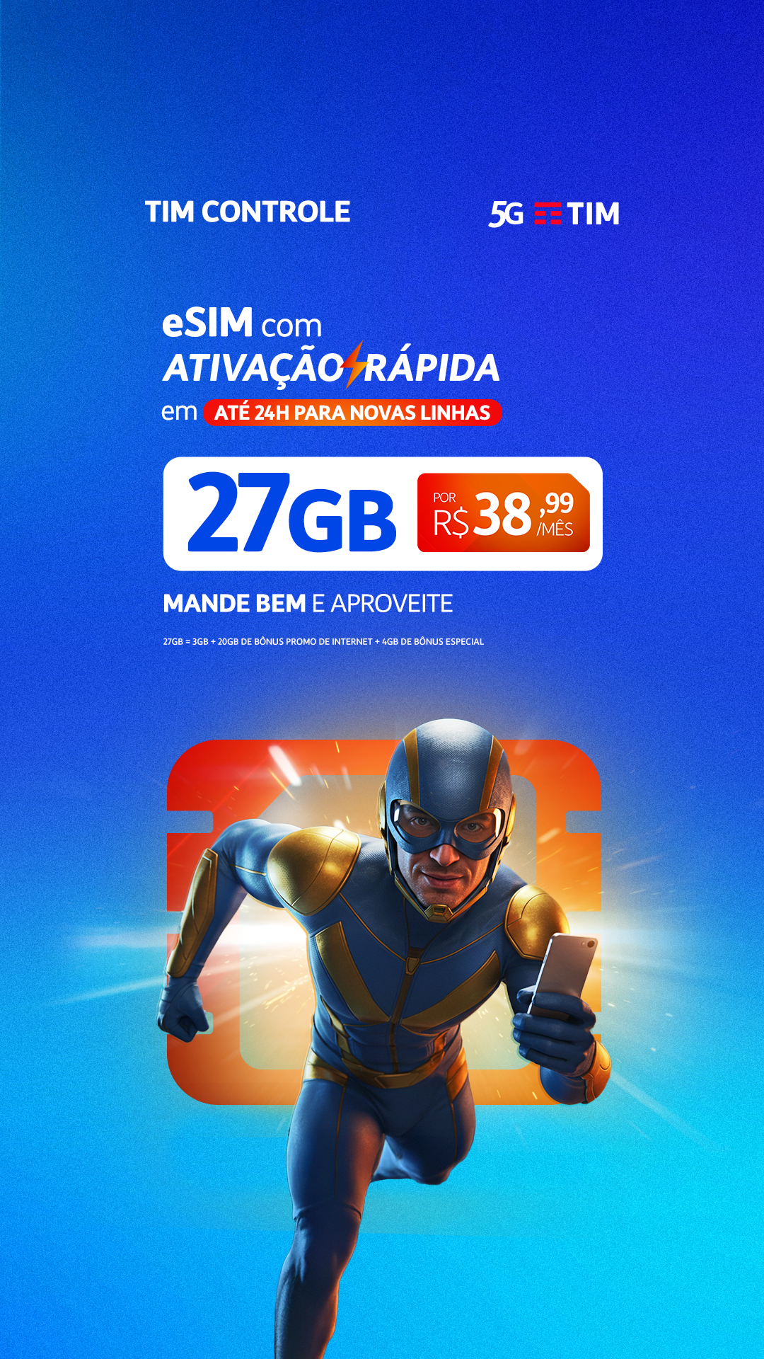 TIM Brasil Facebook ad from May 15, 2026