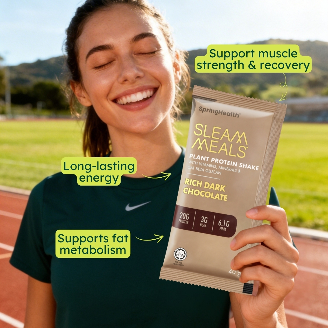SpringHealth Official Facebook ad: High Protein (20g), Easy to Digest.