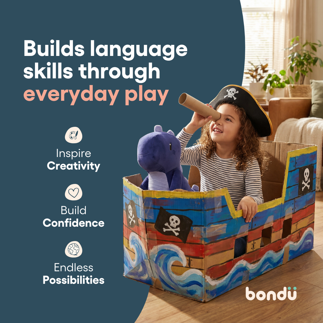 Bondu Facebook ad: Screen-Free Play That Holds Their Attention