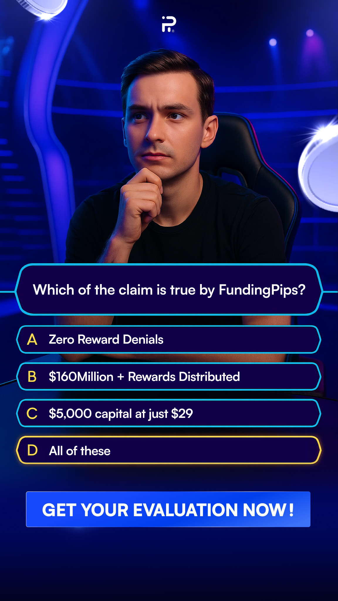 Fundingpips Facebook ad