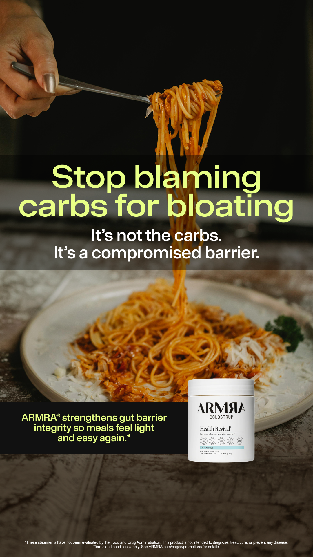 ARMRA Facebook ad
