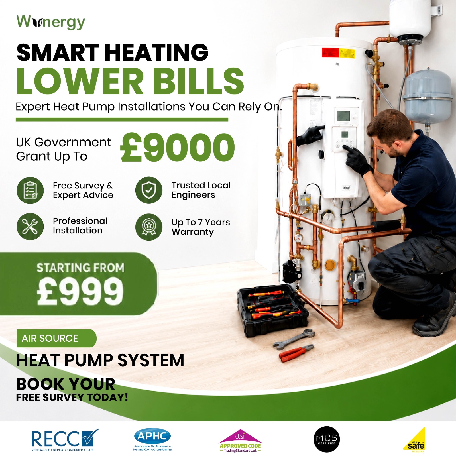 Wunergy Facebook ad: Free heat loss survey