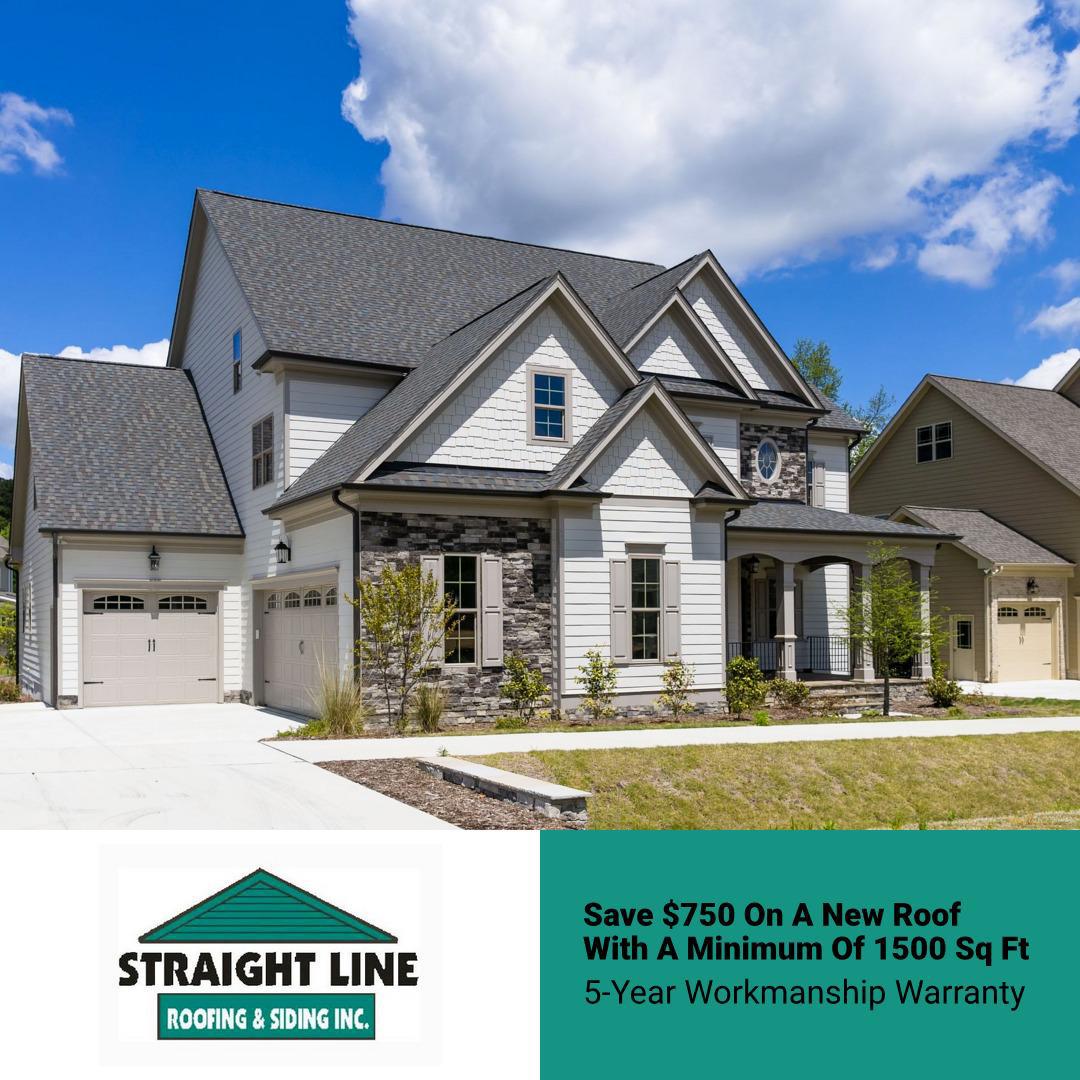 Straight Line Roofing & Siding Inc. Facebook ad