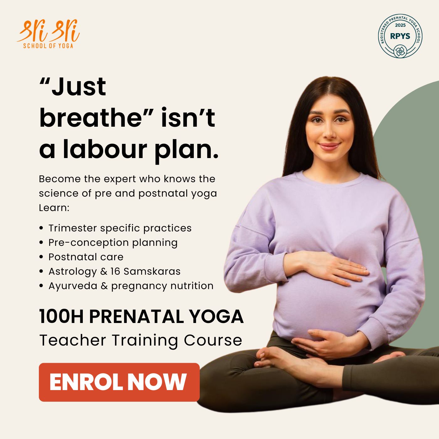 Sri Sri School of Yoga - Yoga Teacher Training Facebook ad