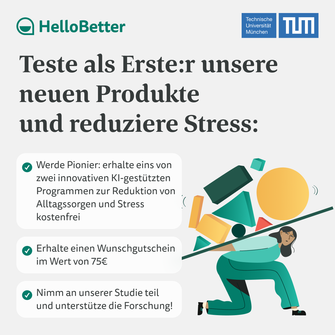 HelloBetter Facebook ad: Nimm jetzt an unserer Studie teil und teste…