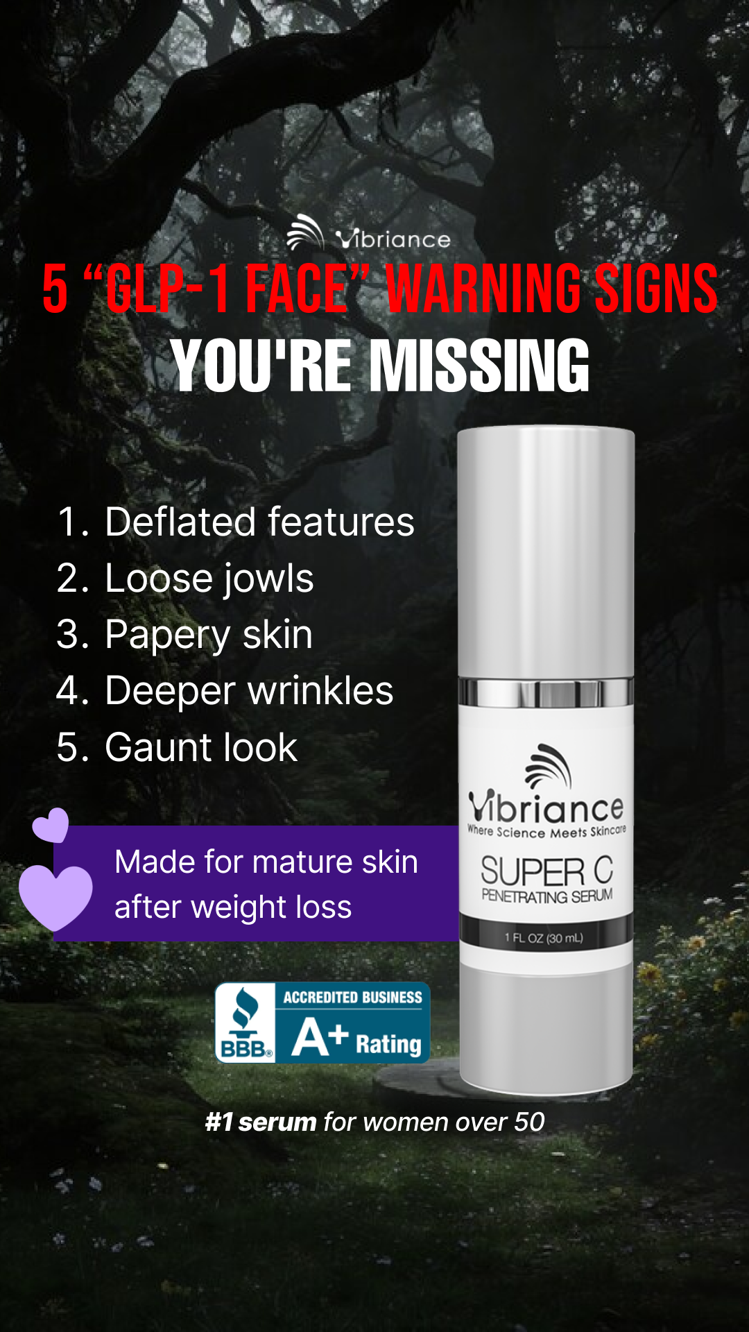 Ageless Beauty Secrets Facebook ad