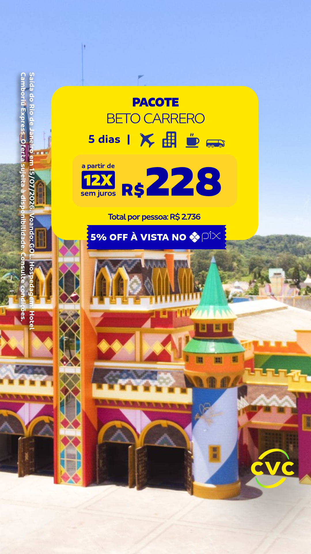 CVC Viagens Facebook ad
