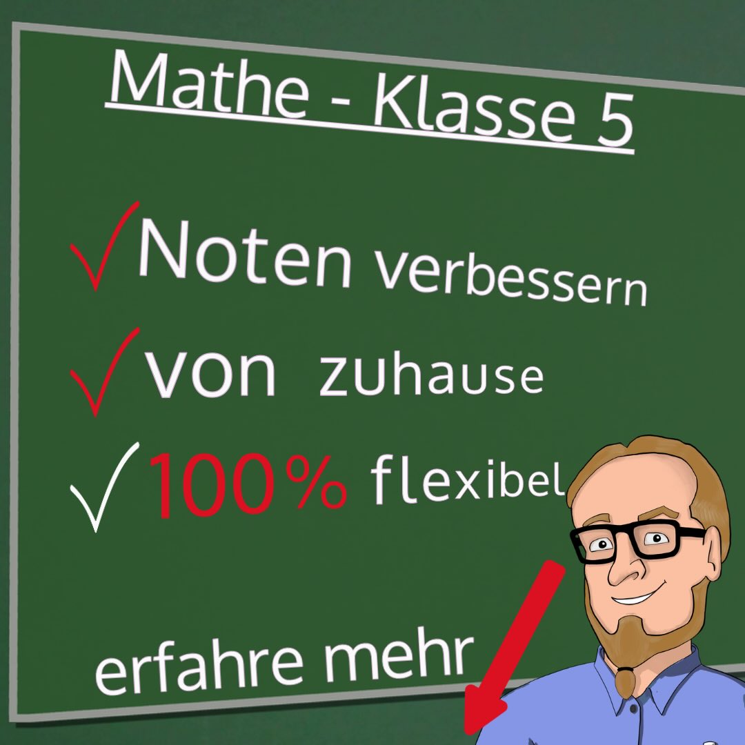 DerMathelehrer.online Facebook ad: Schluss mit schlechten Noten!