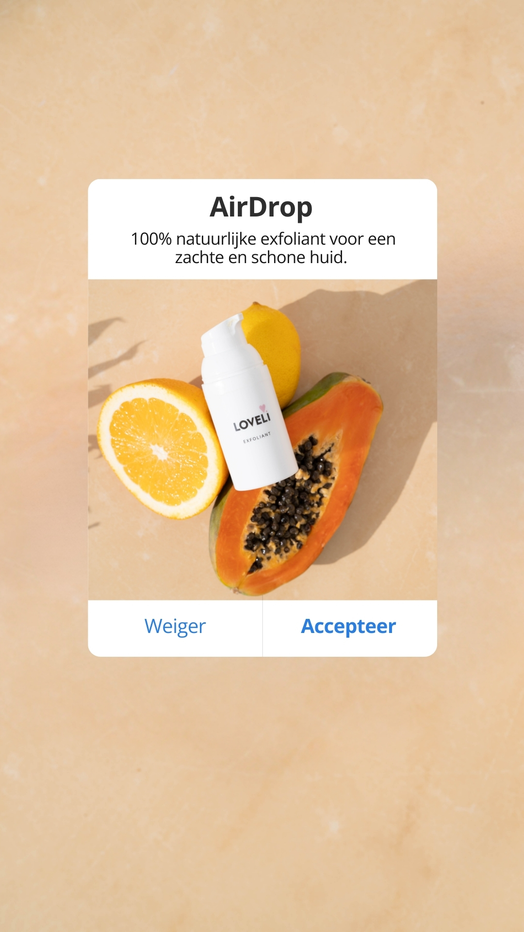 Loveli Facebook ad