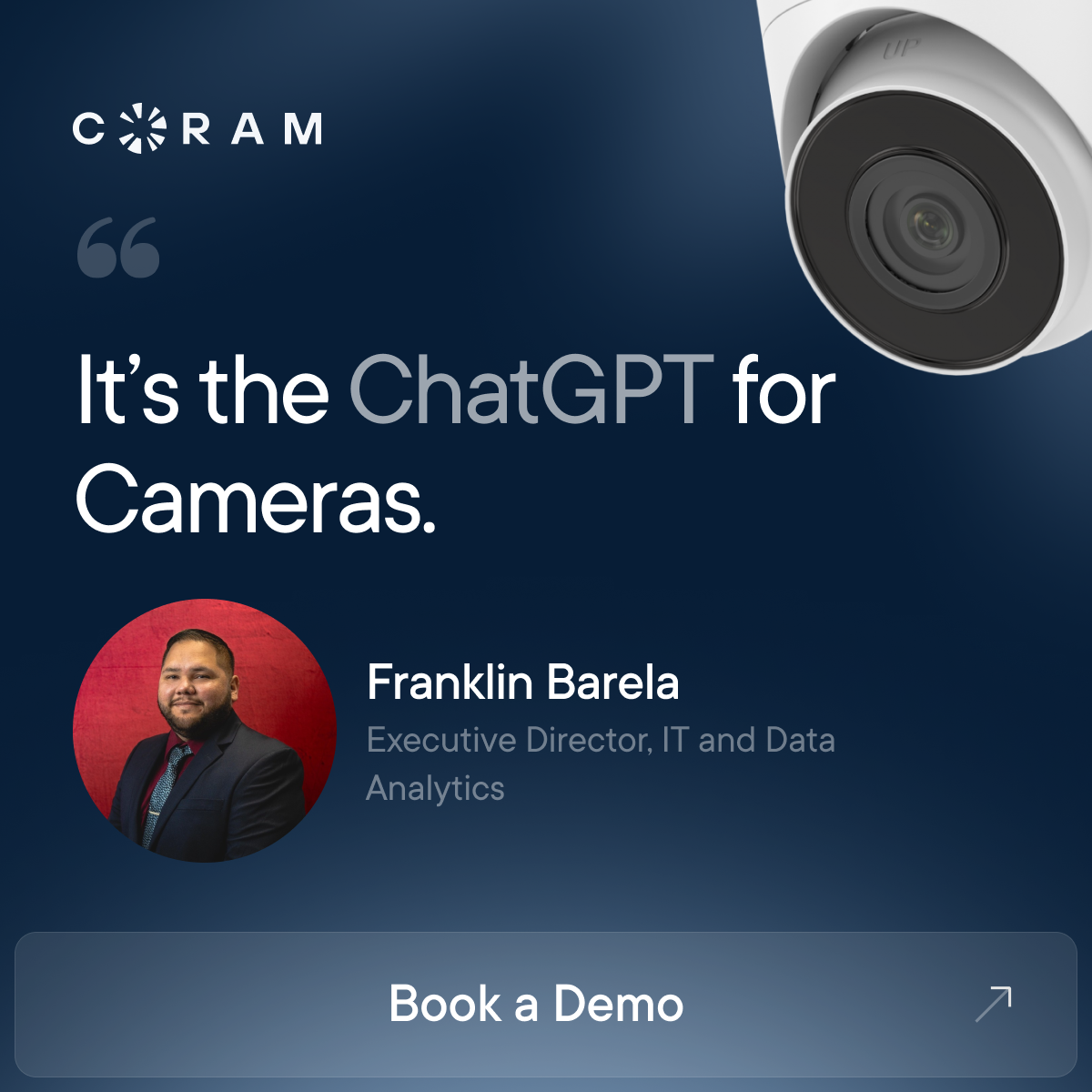 Coram AI Facebook ad