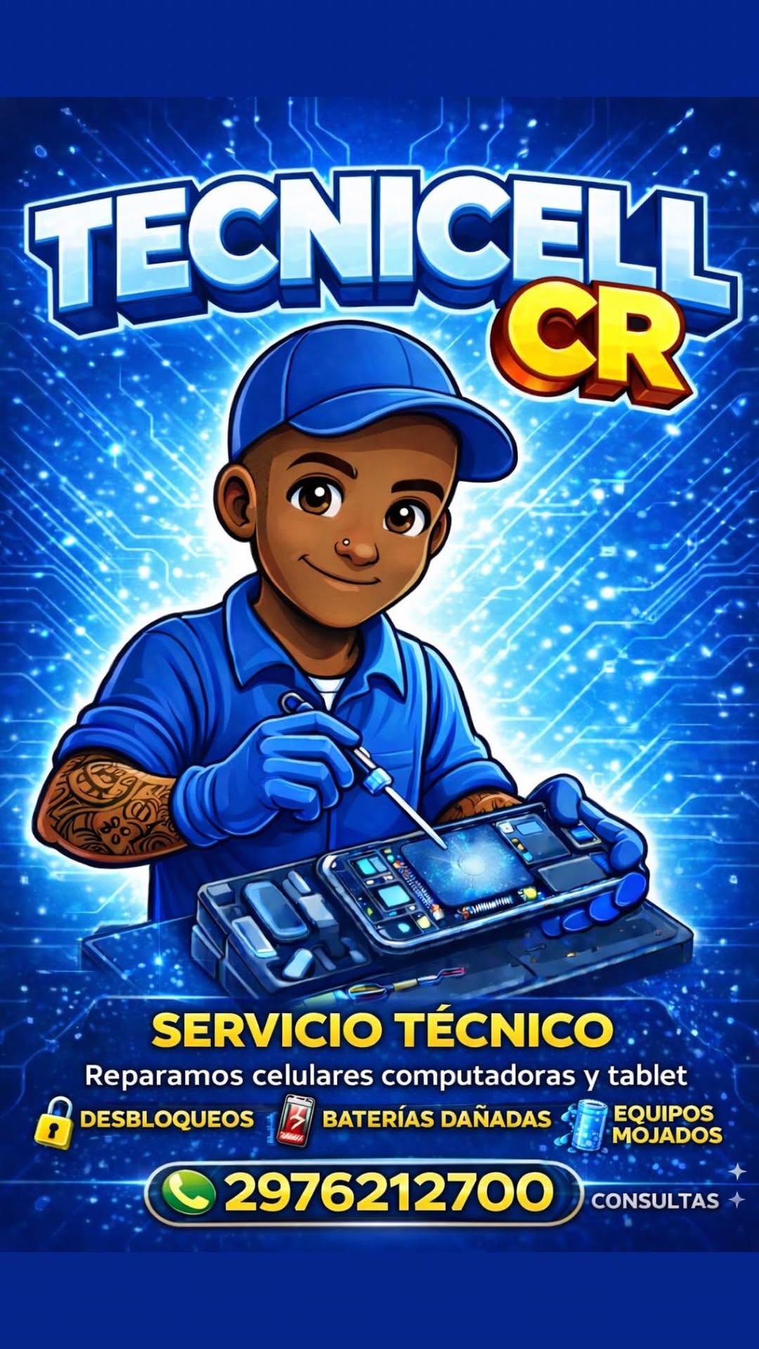 TecnicellCr Facebook ad: Servicio Tecnico Profesional, pueden ver trabajos…